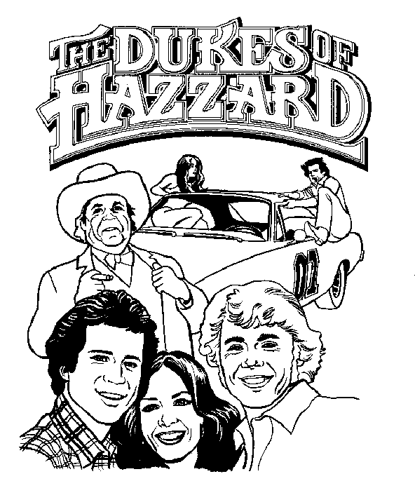 Dukes of hazzard ausmalbilder