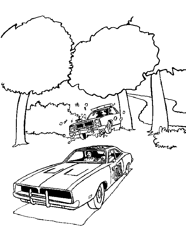 Dukes of hazzard ausmalbilder