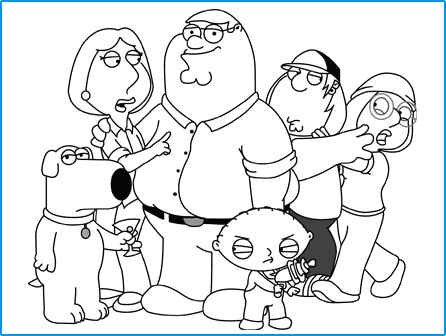 Family guy ausmalbilder