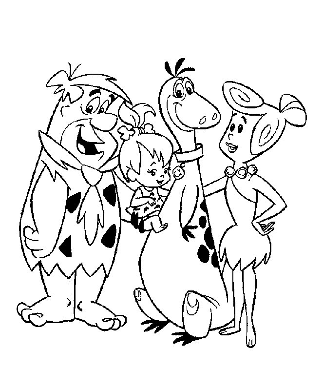 Flintstones ausmalbilder