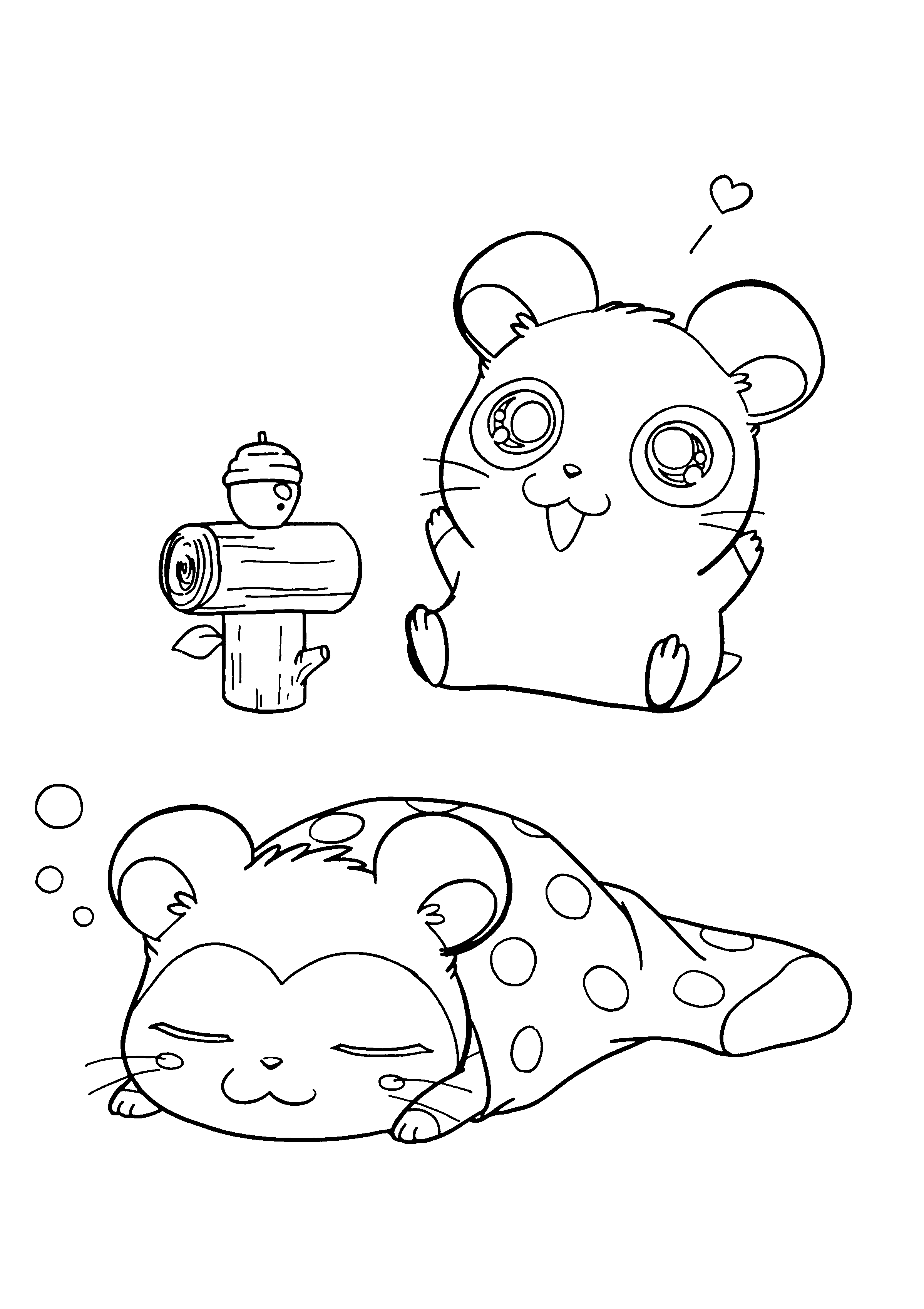 Hamtaro ausmalbilder