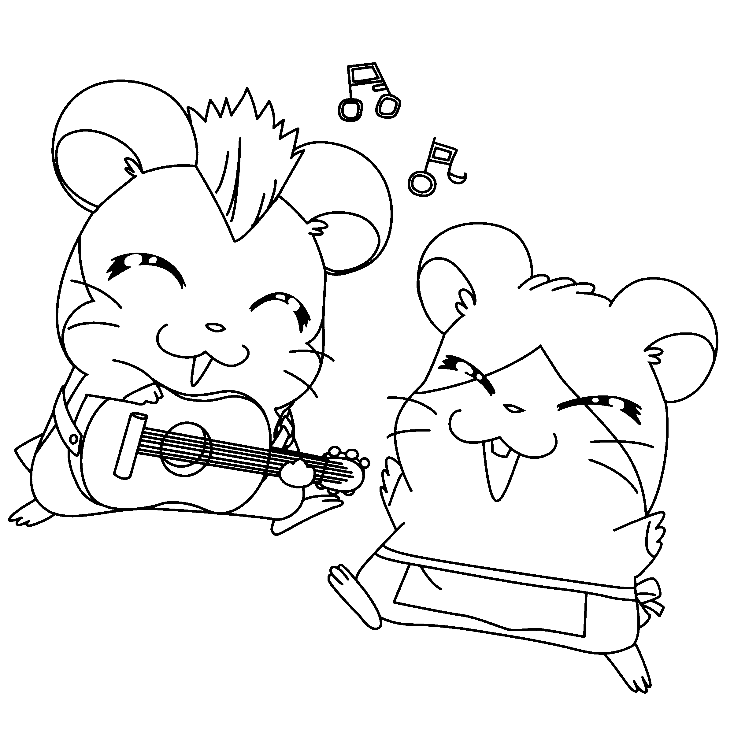 Hamtaro ausmalbilder