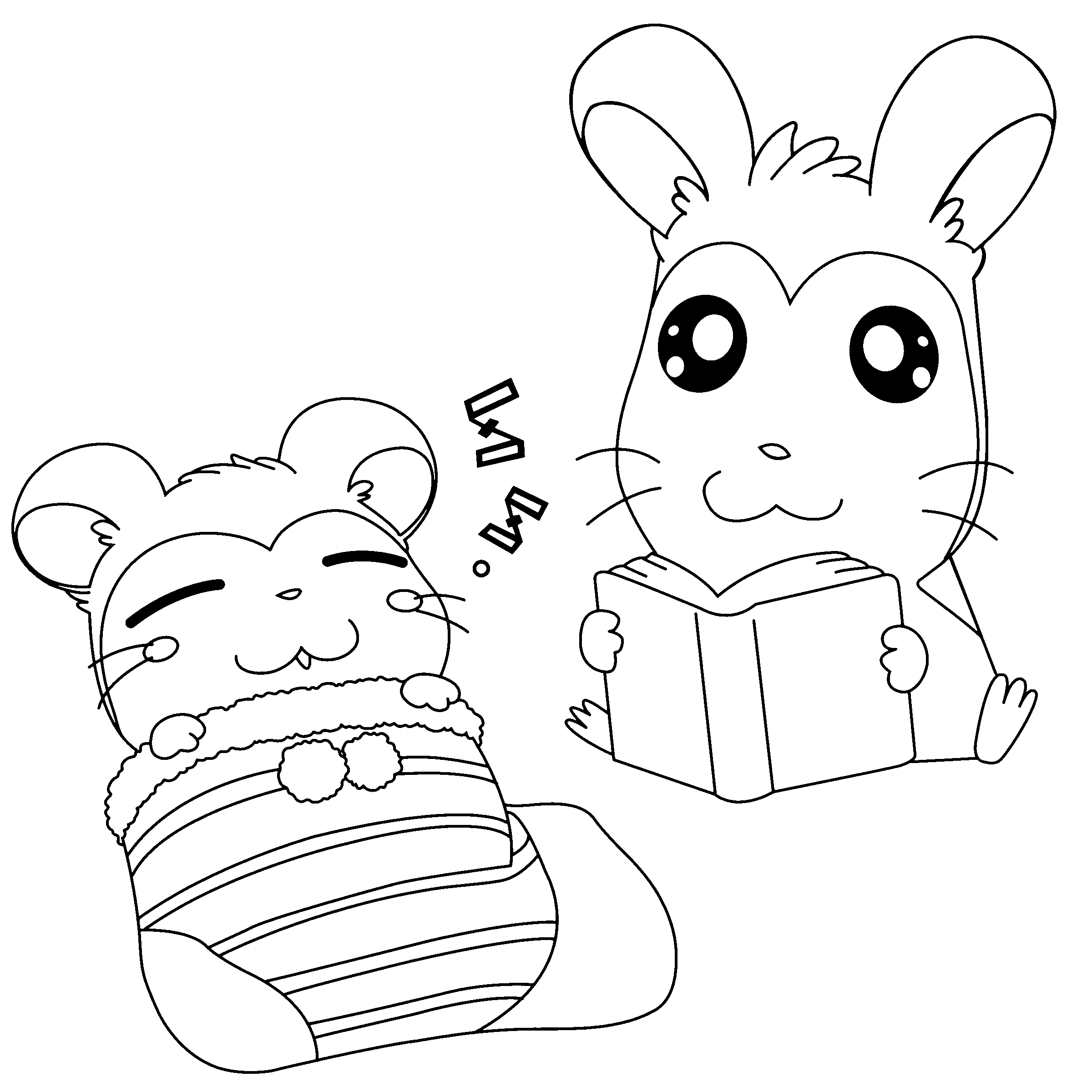 Hamtaro ausmalbilder