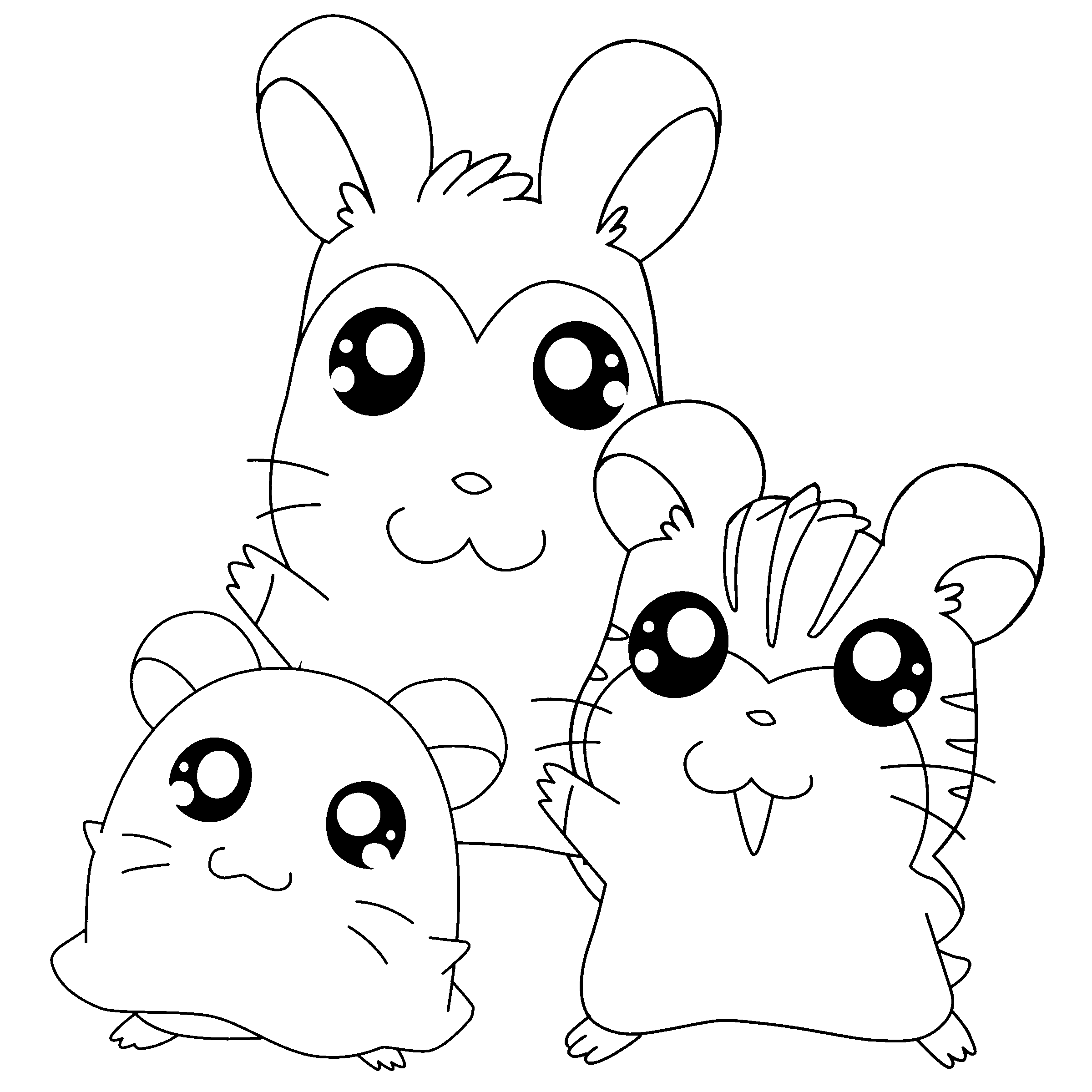 Hamtaro ausmalbilder