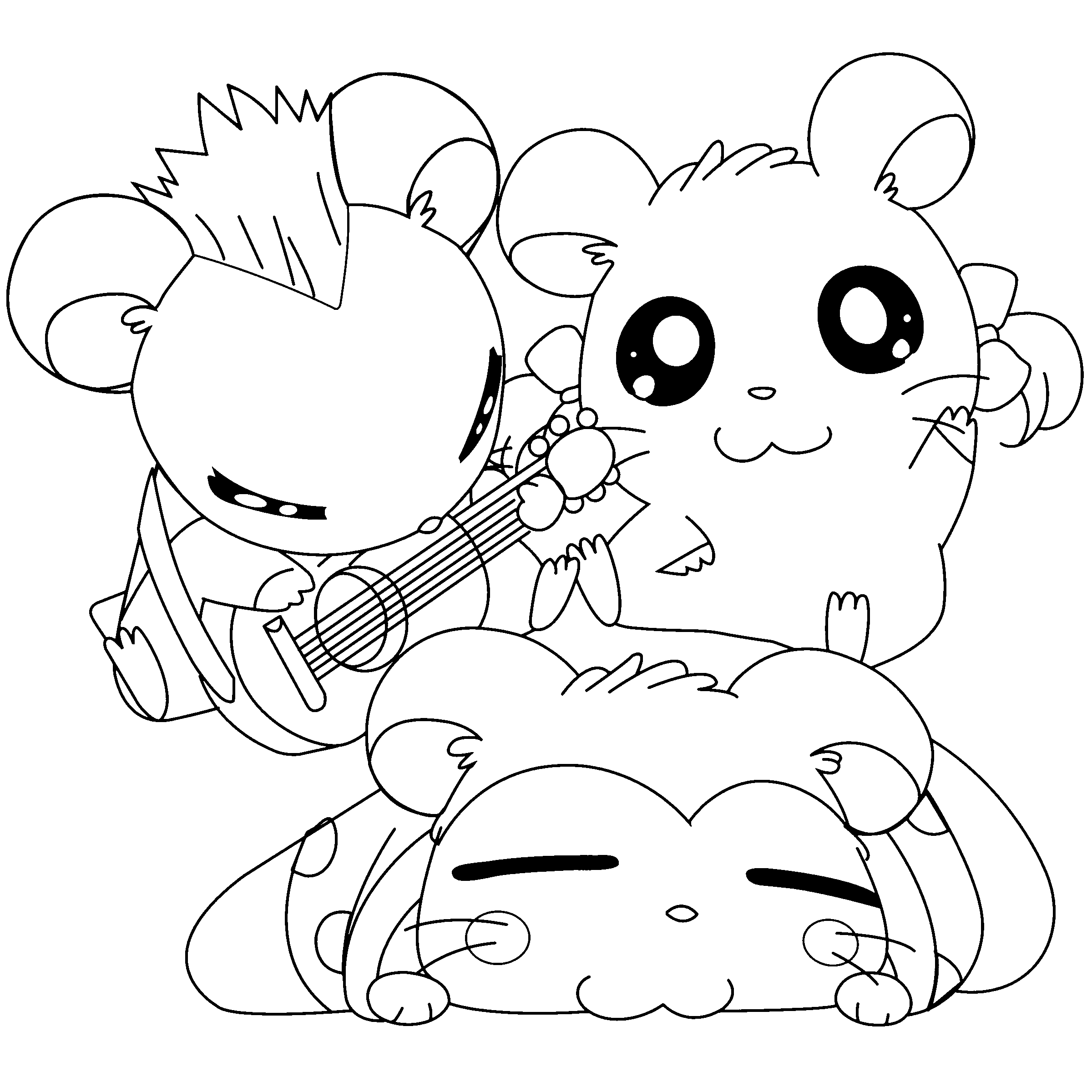 Hamtaro ausmalbilder