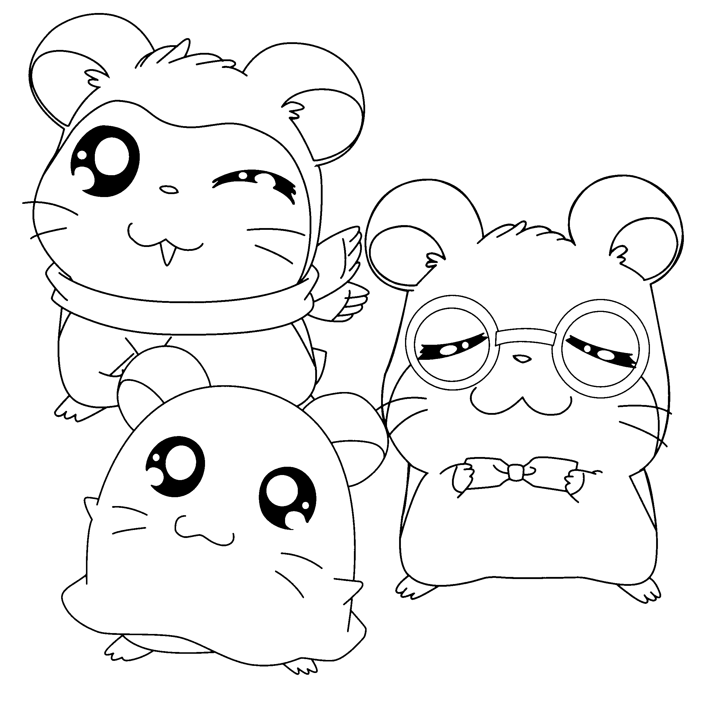 Hamtaro ausmalbilder