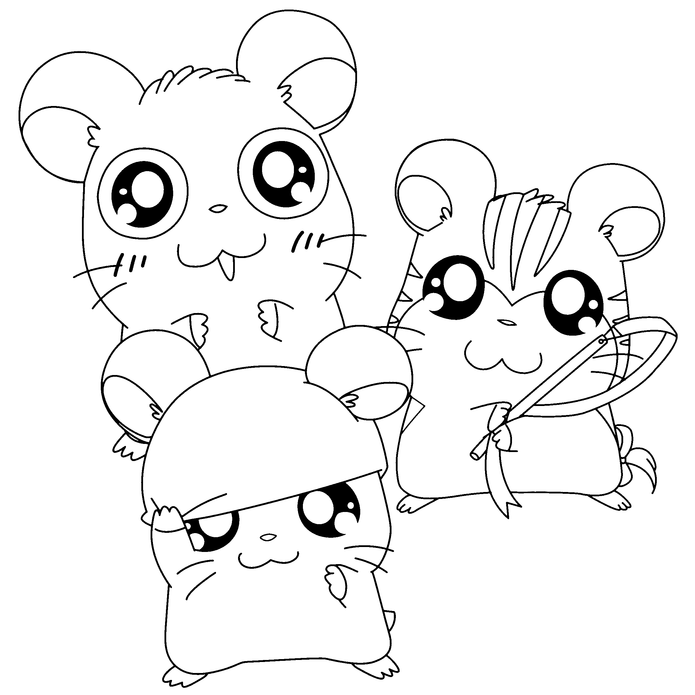 Hamtaro ausmalbilder