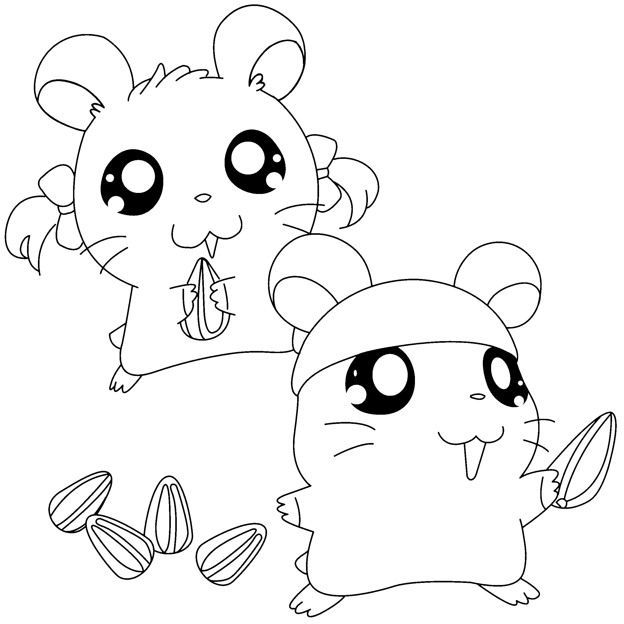 Hamtaro ausmalbilder