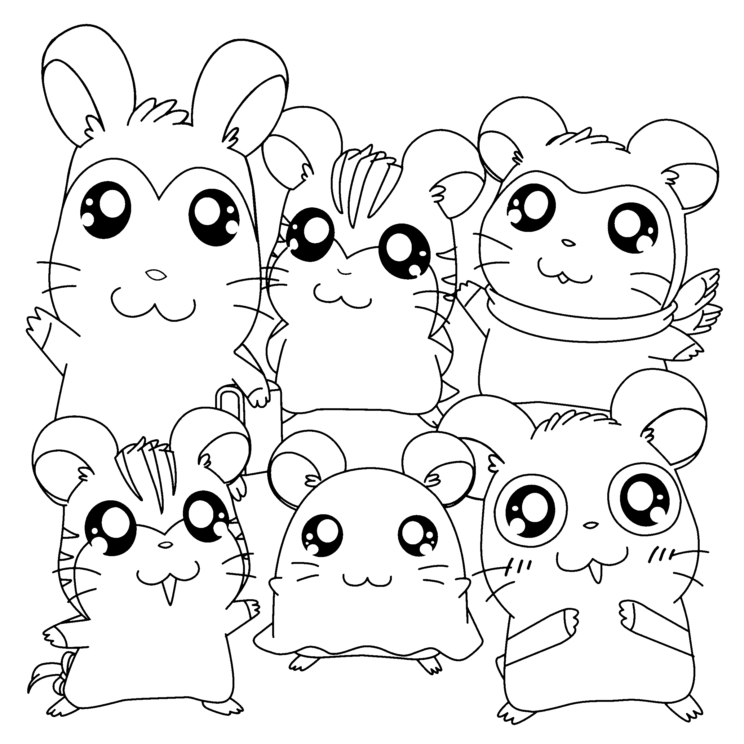 Hamtaro ausmalbilder