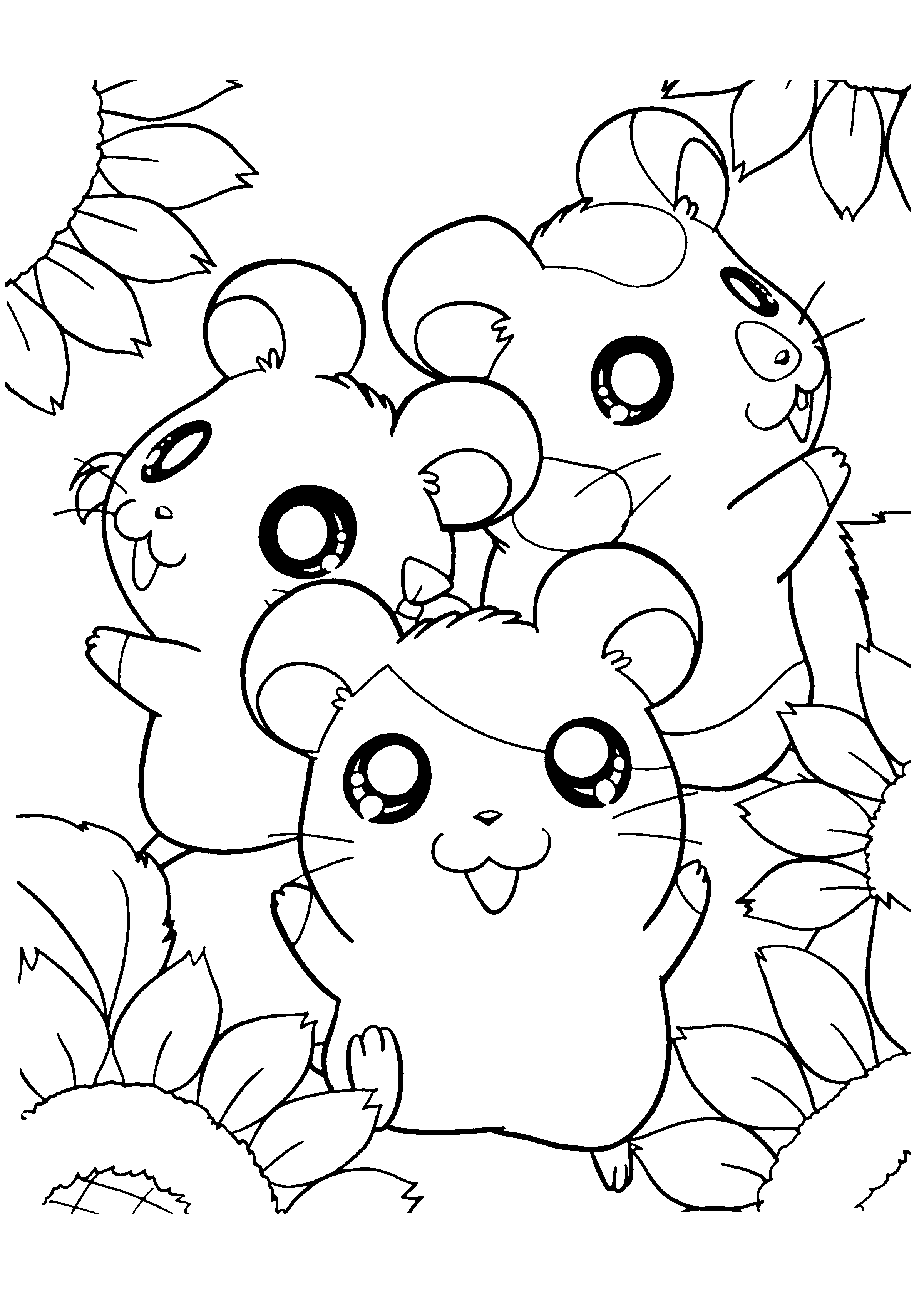 Hamtaro ausmalbilder