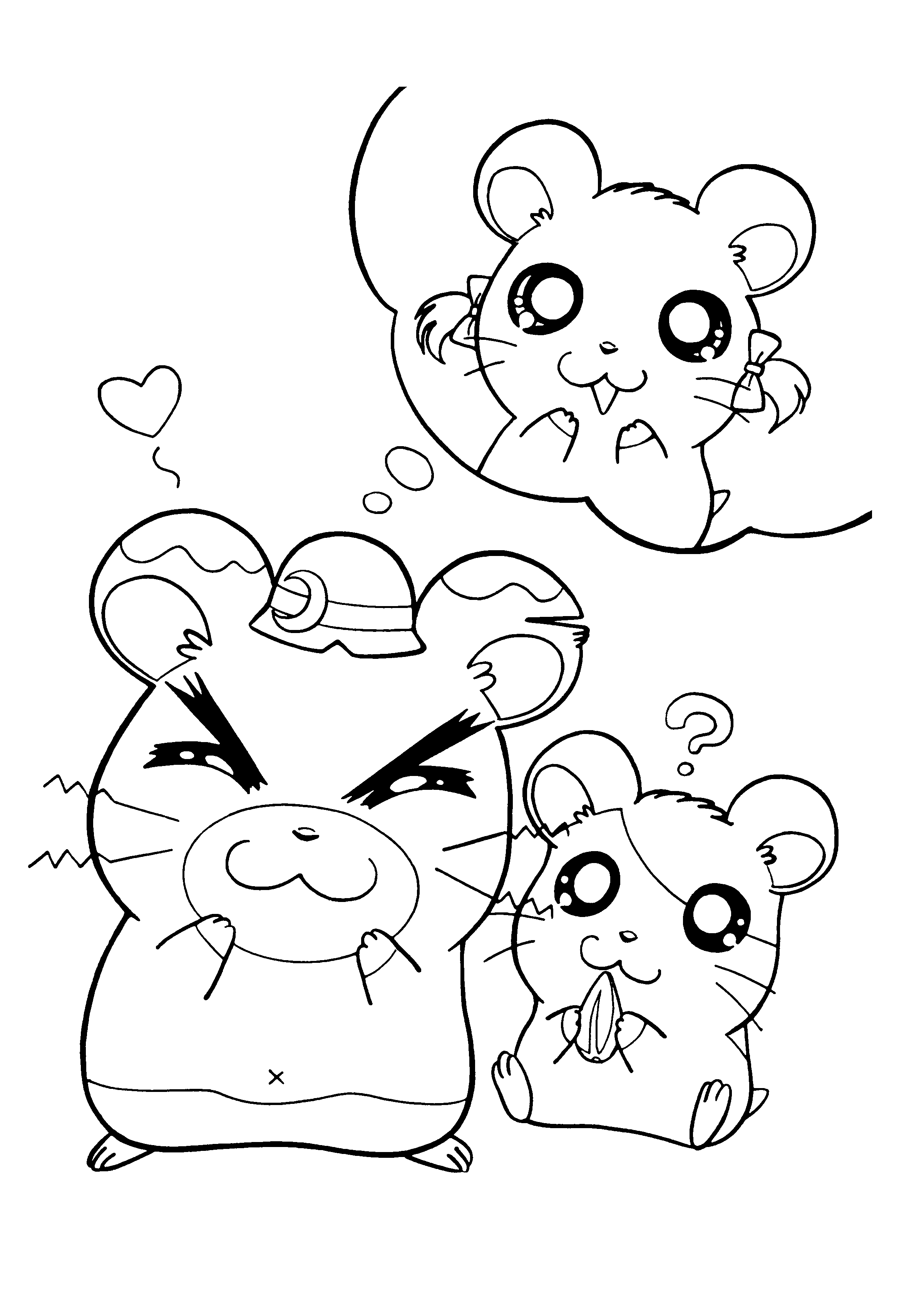 Hamtaro ausmalbilder