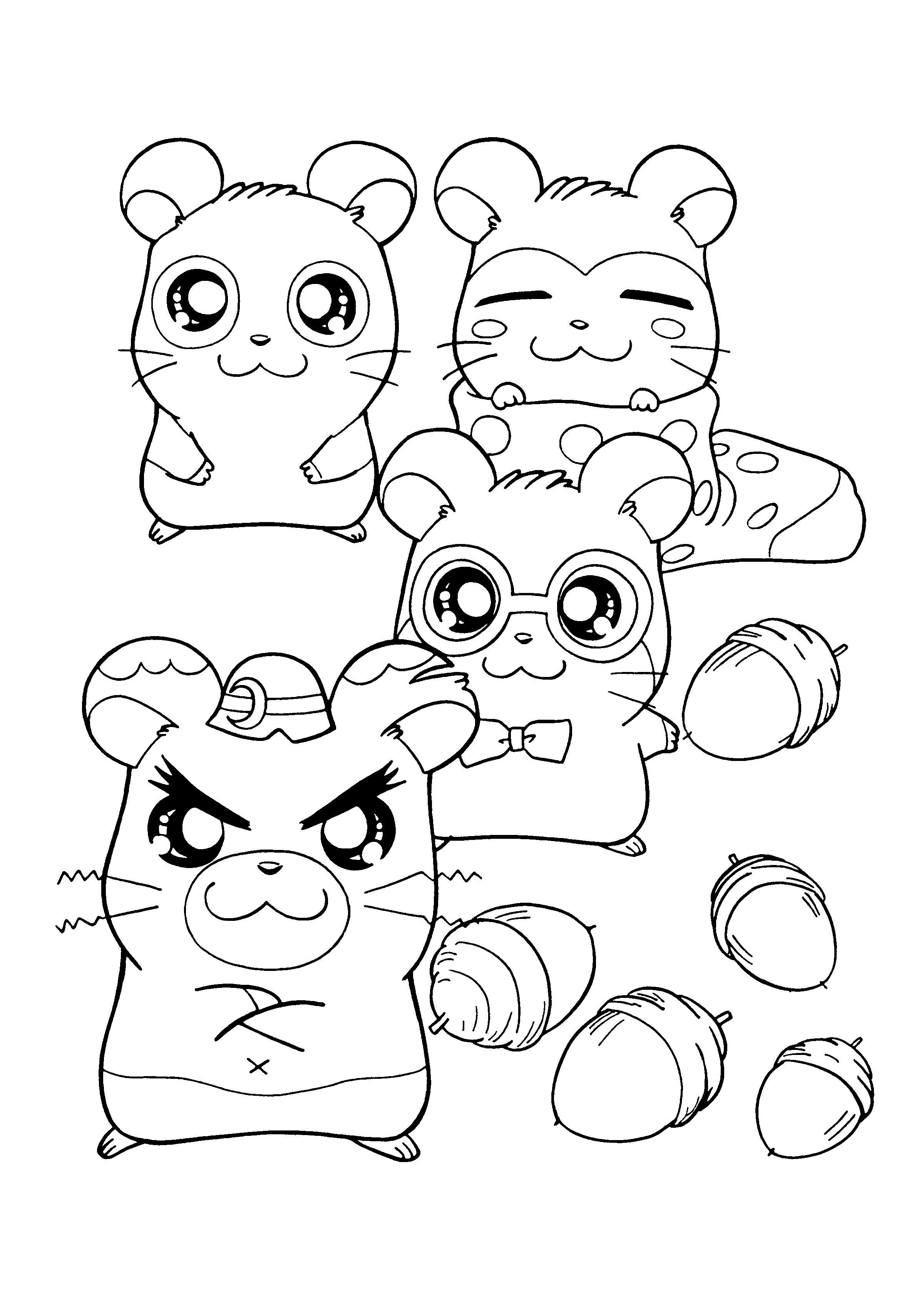 Hamtaro ausmalbilder