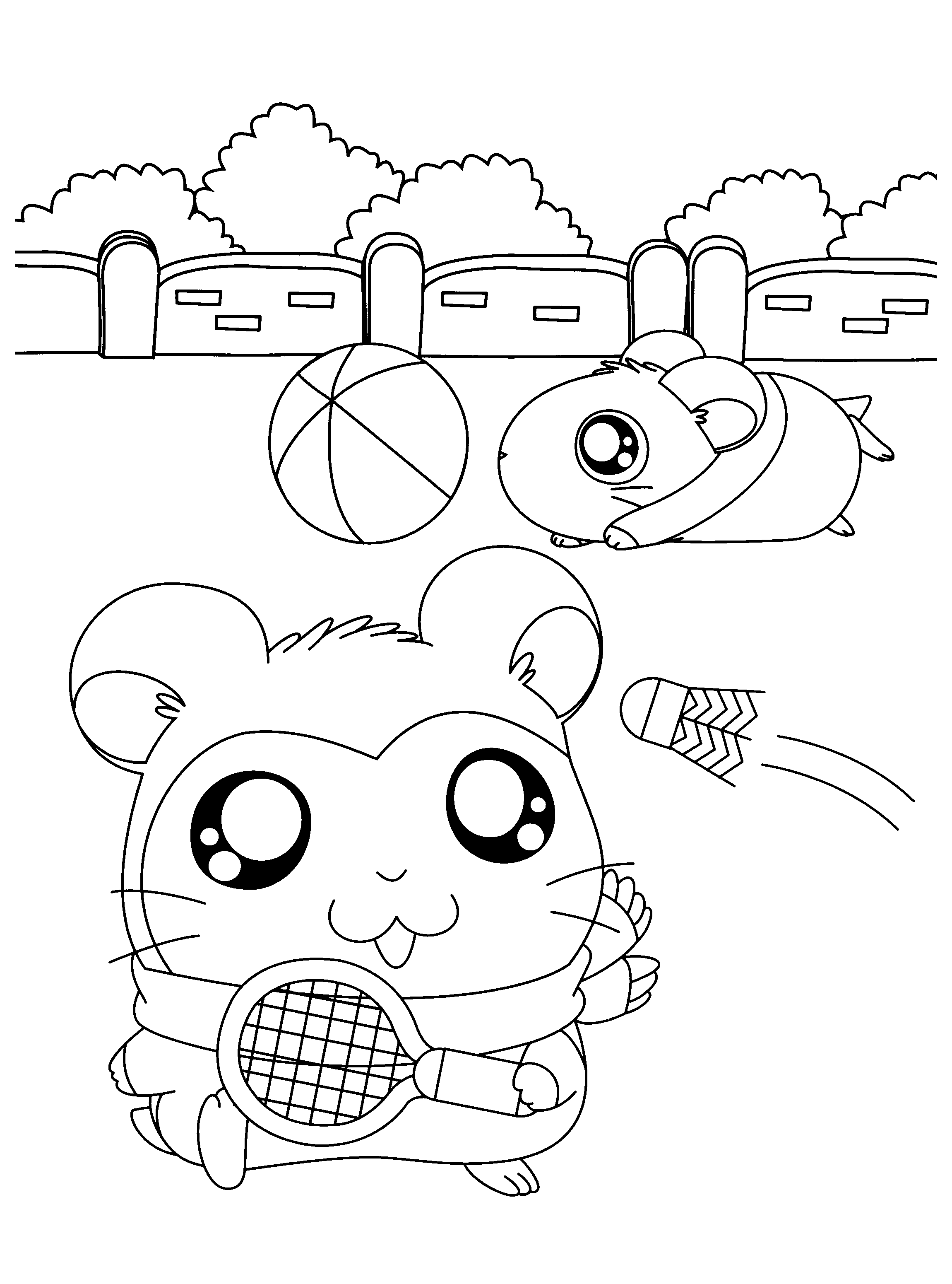 Hamtaro ausmalbilder