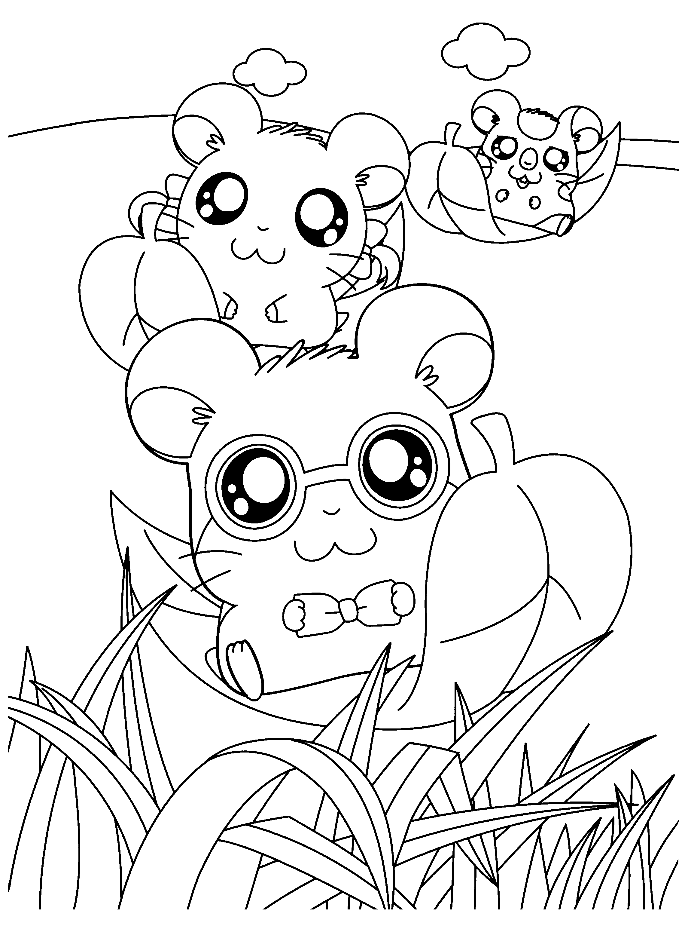 Hamtaro ausmalbilder