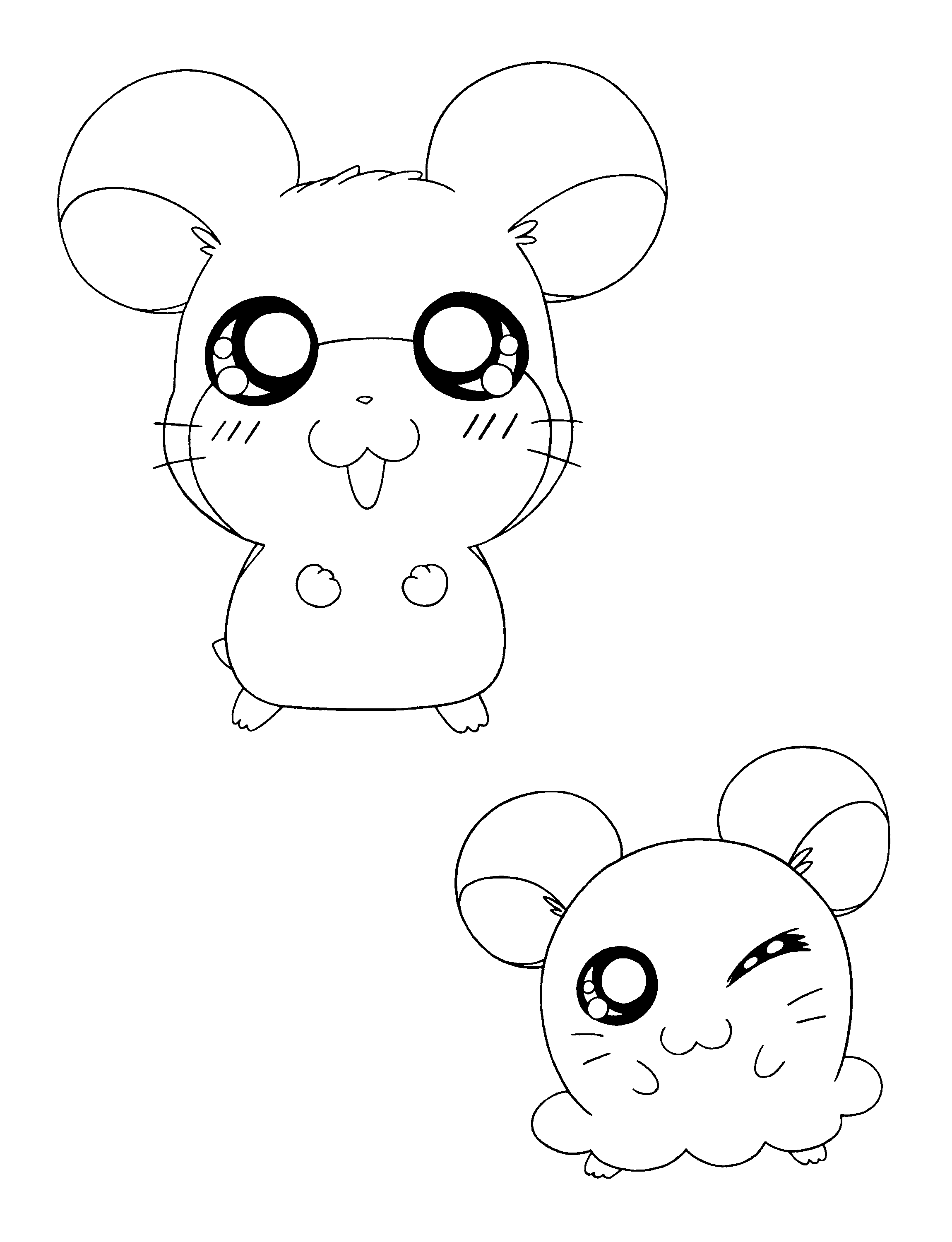 Hamtaro ausmalbilder