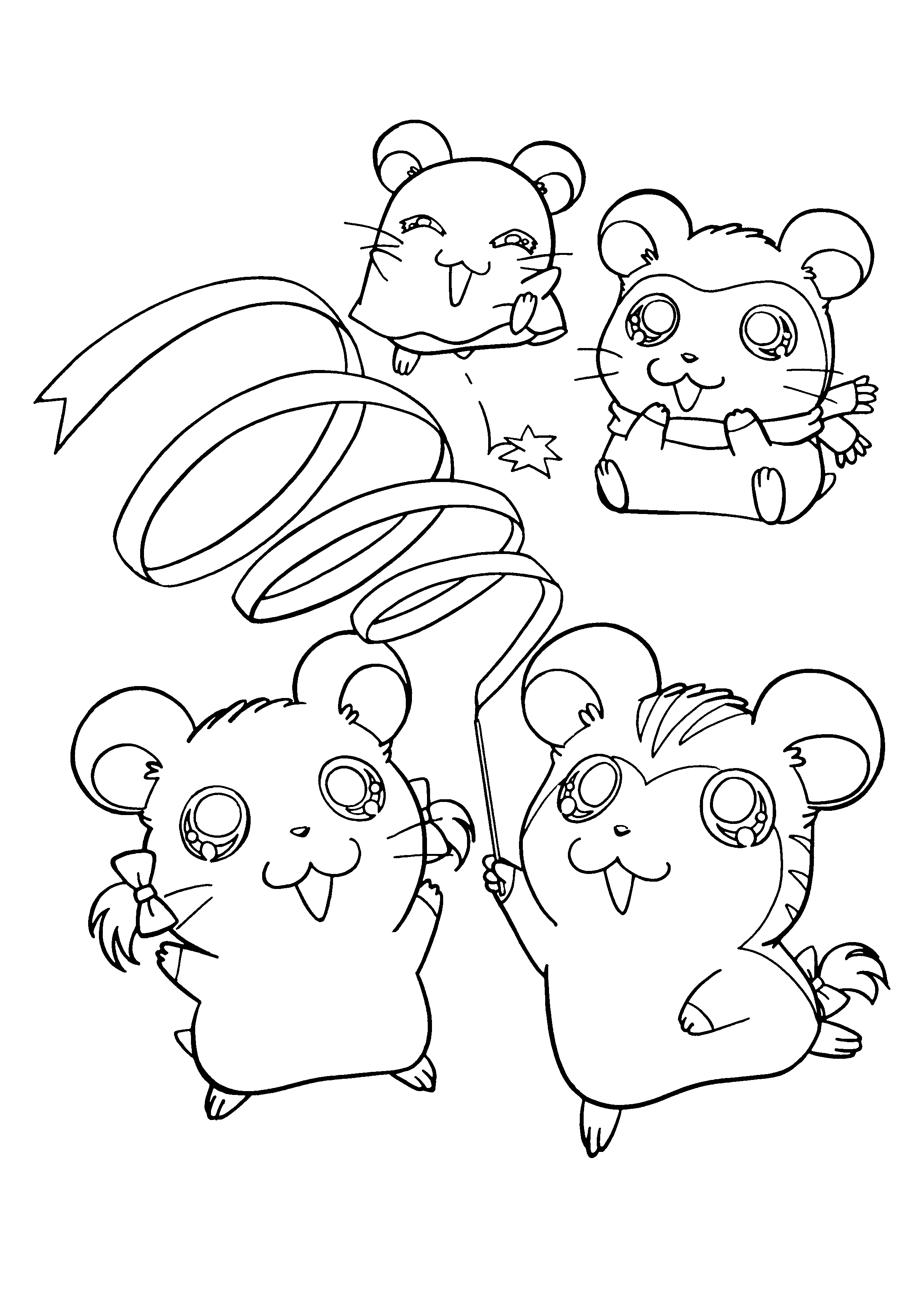 Hamtaro ausmalbilder