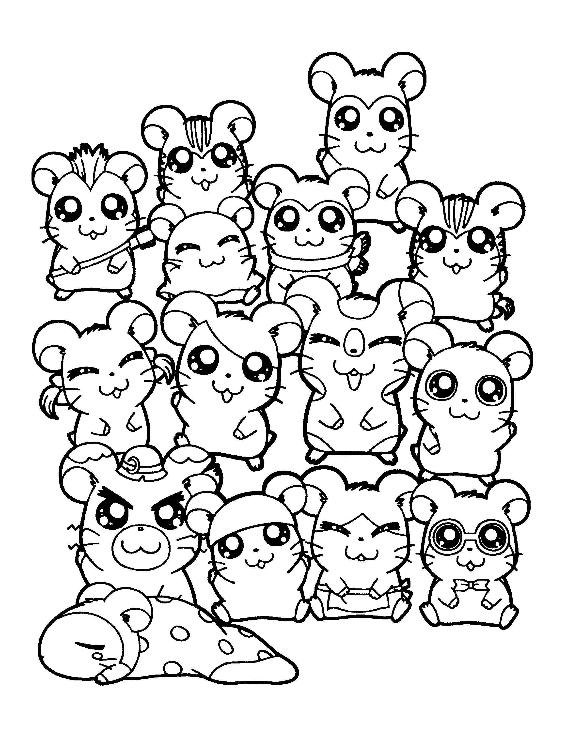 Hamtaro ausmalbilder