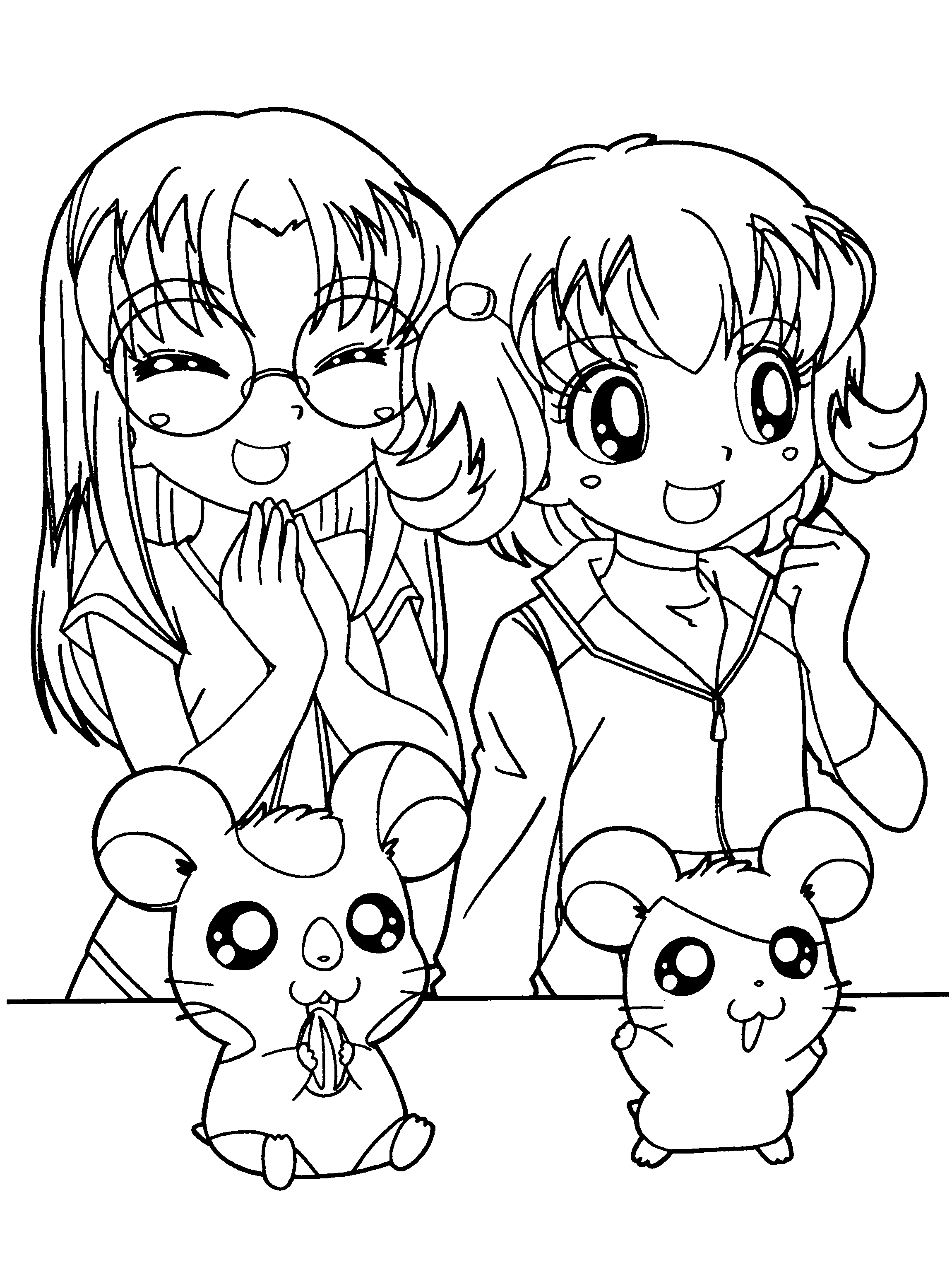 Hamtaro ausmalbilder