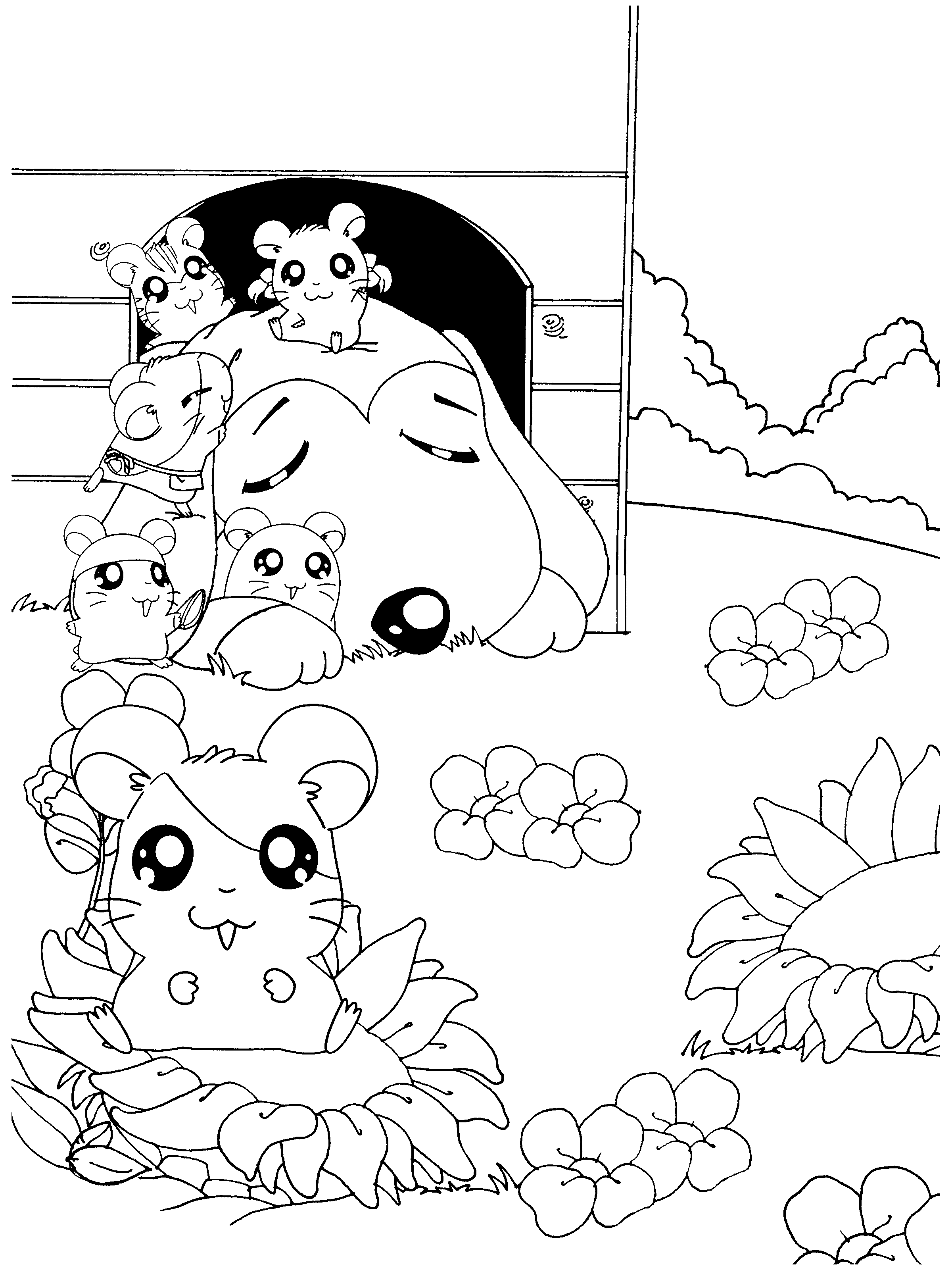 Hamtaro ausmalbilder