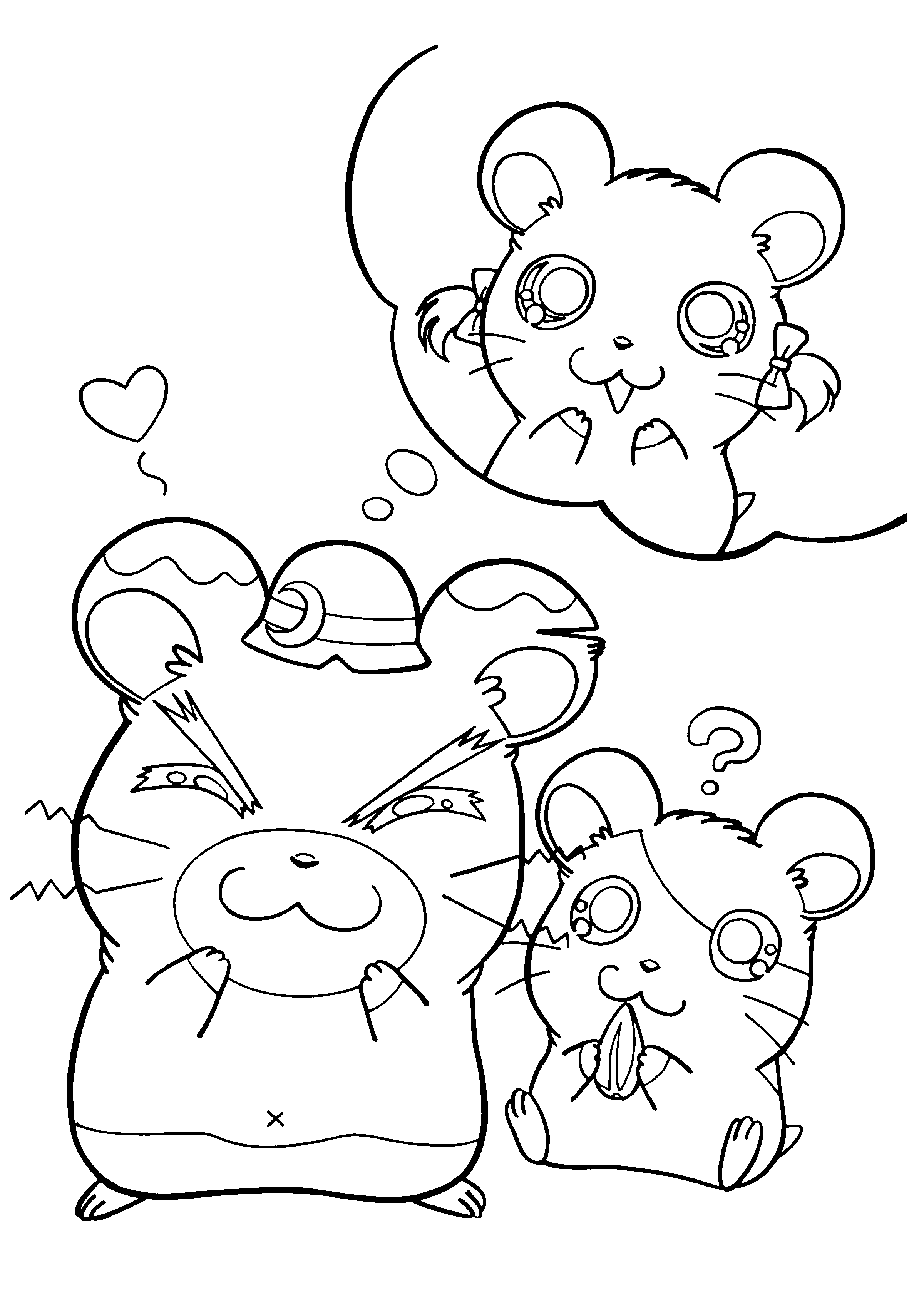 Hamtaro ausmalbilder