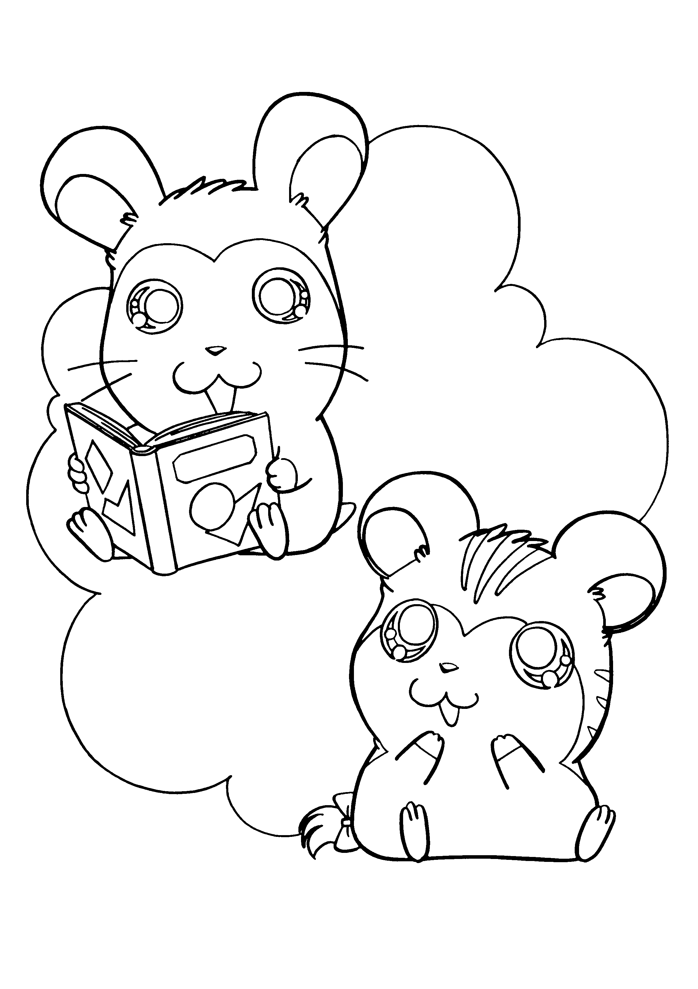 Hamtaro ausmalbilder