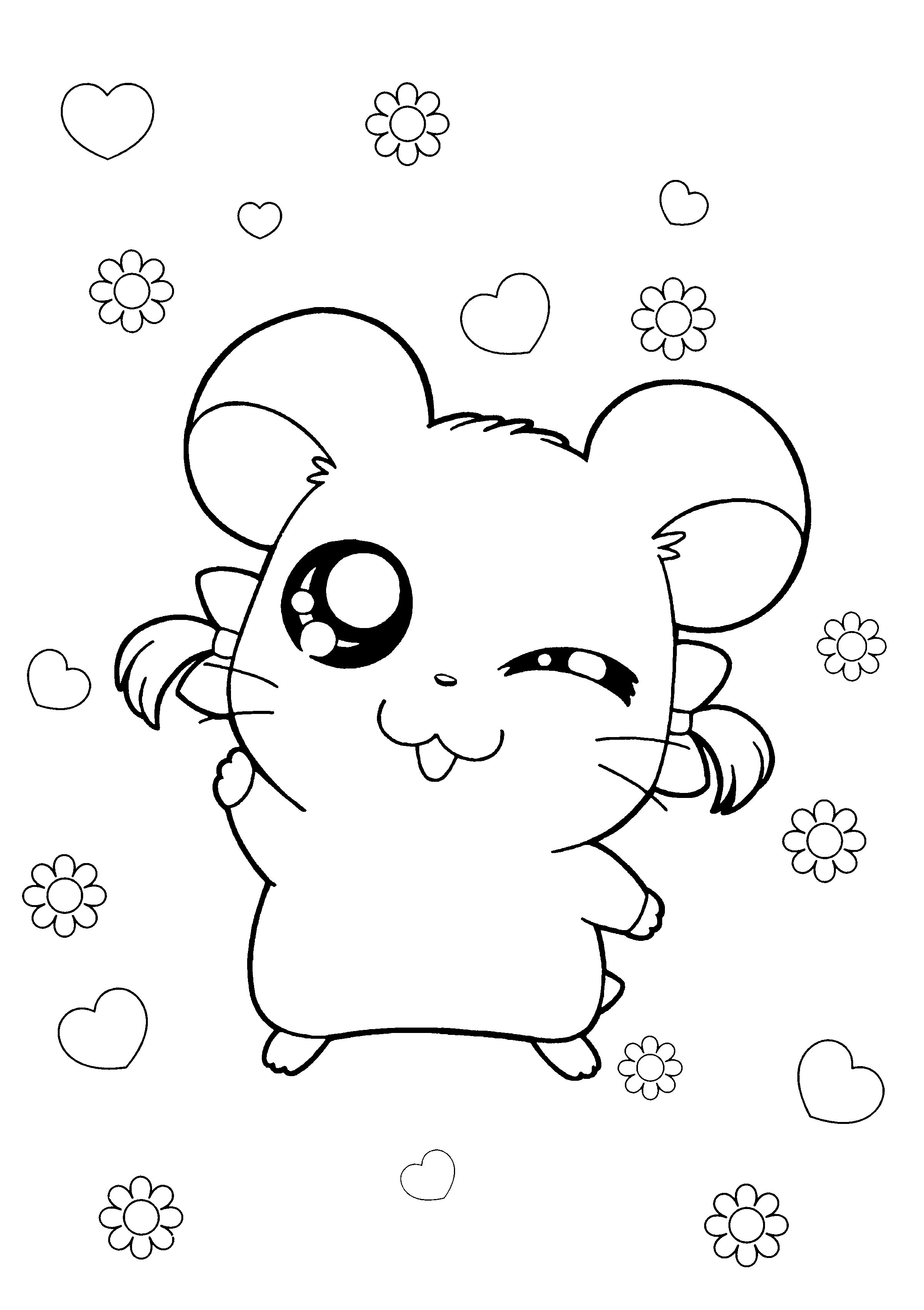 Hamtaro ausmalbilder