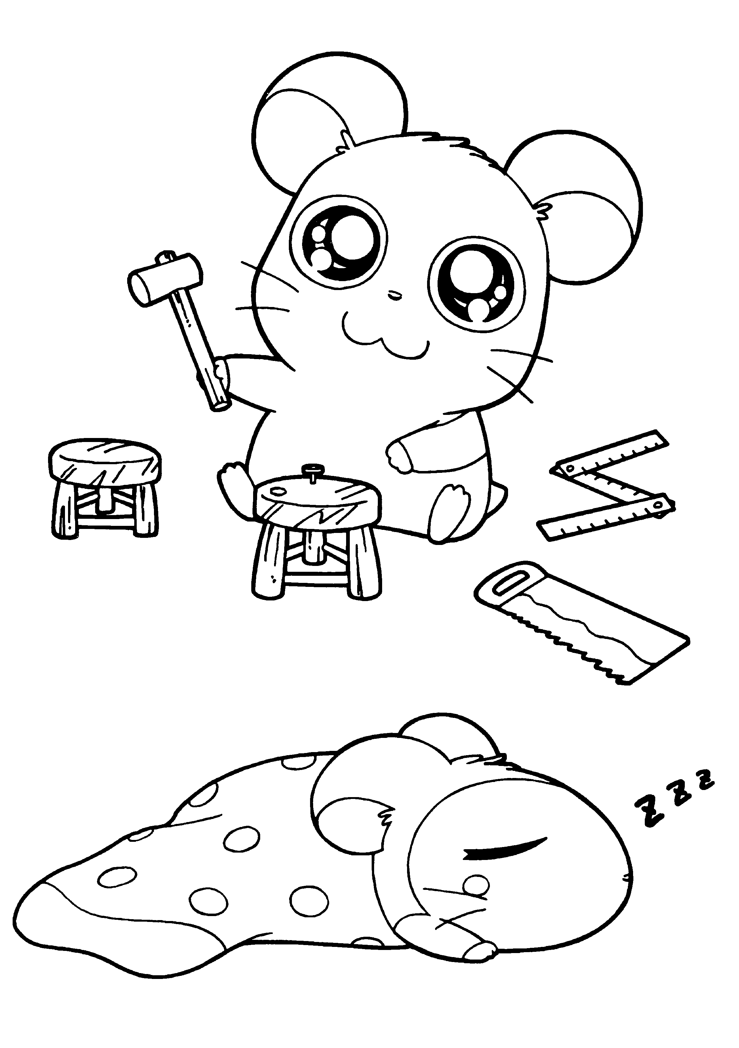 Hamtaro ausmalbilder