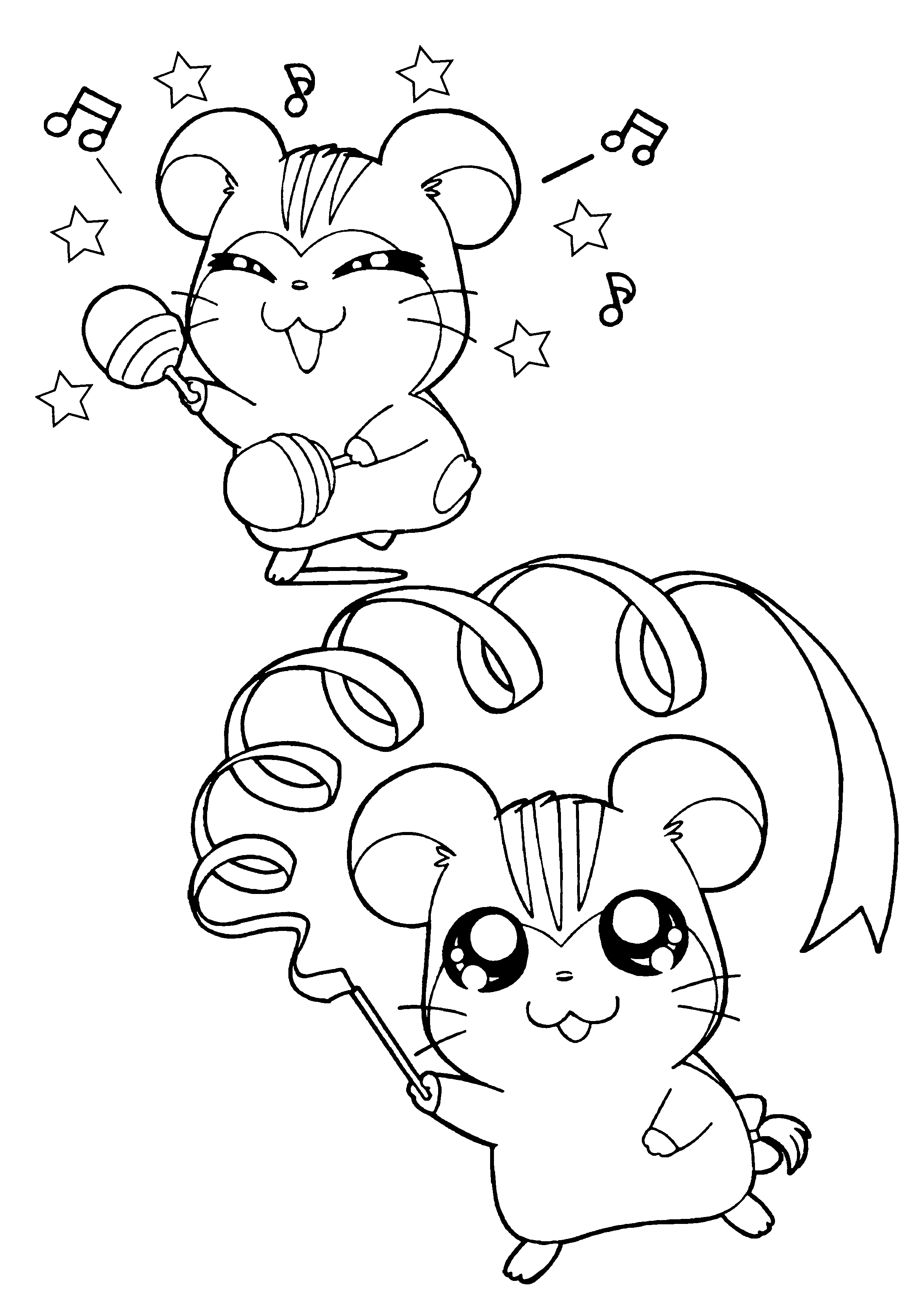 Hamtaro ausmalbilder