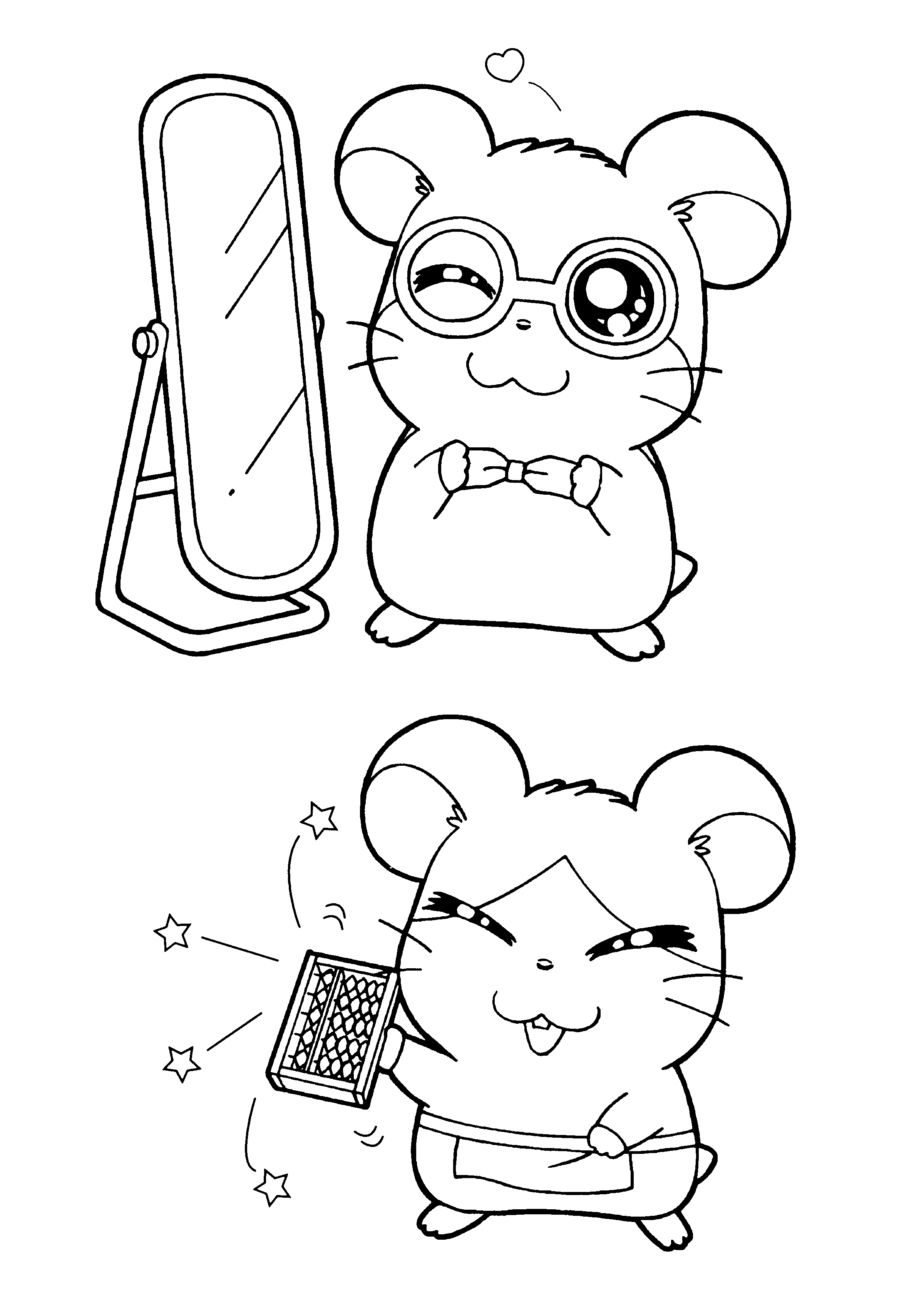 Hamtaro ausmalbilder