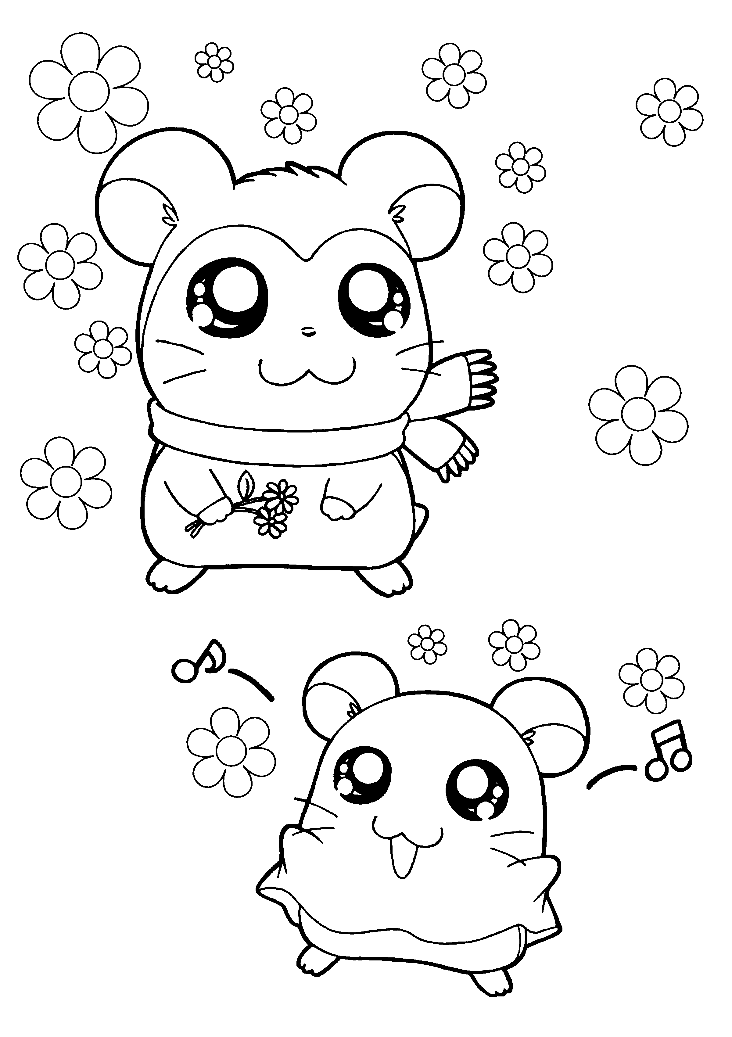 Hamtaro ausmalbilder