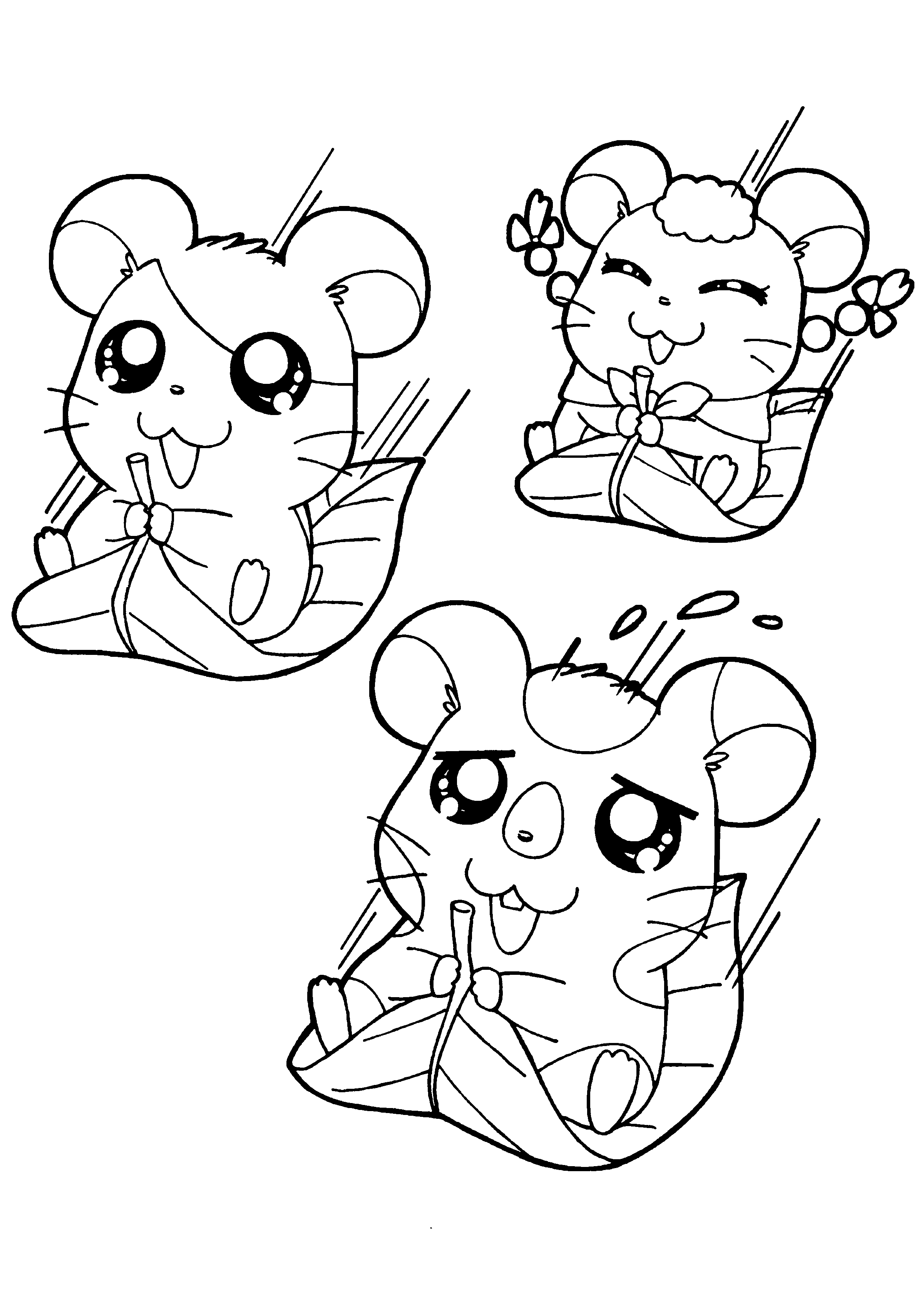 Hamtaro ausmalbilder