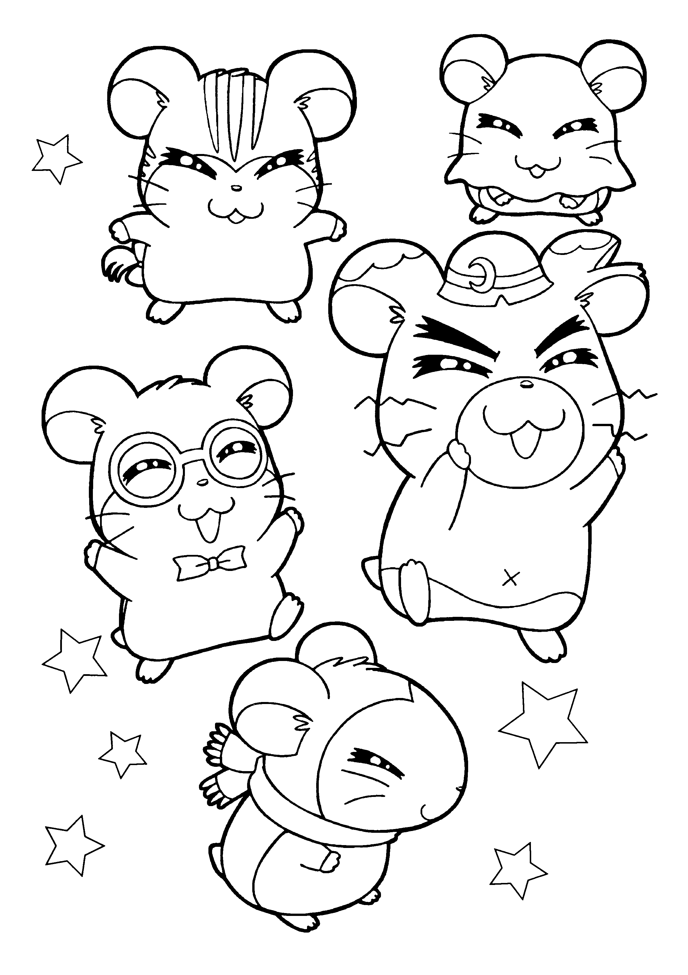 Hamtaro ausmalbilder