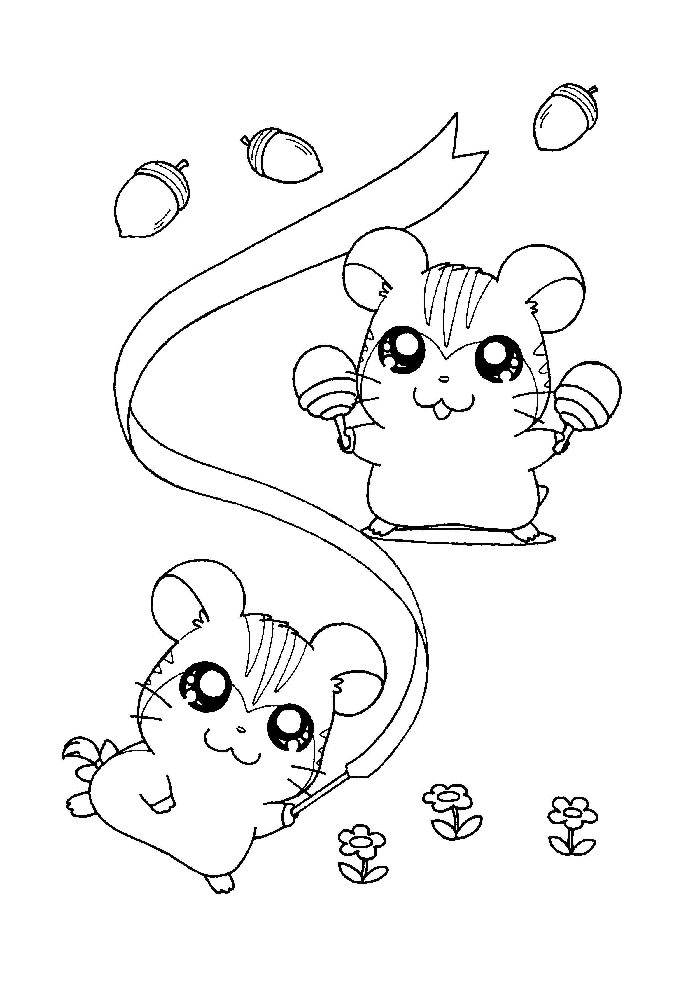 Hamtaro ausmalbilder