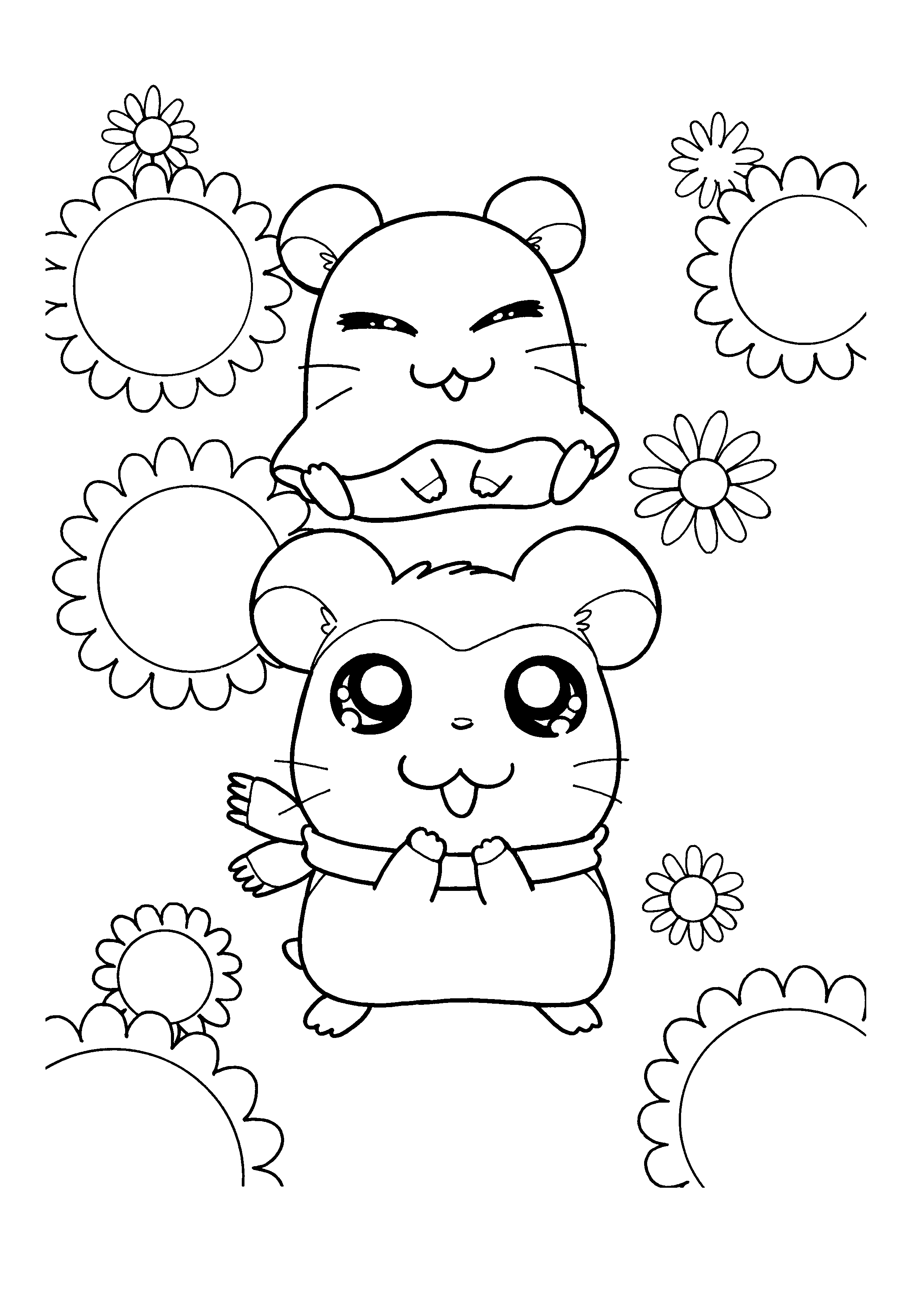 Hamtaro ausmalbilder