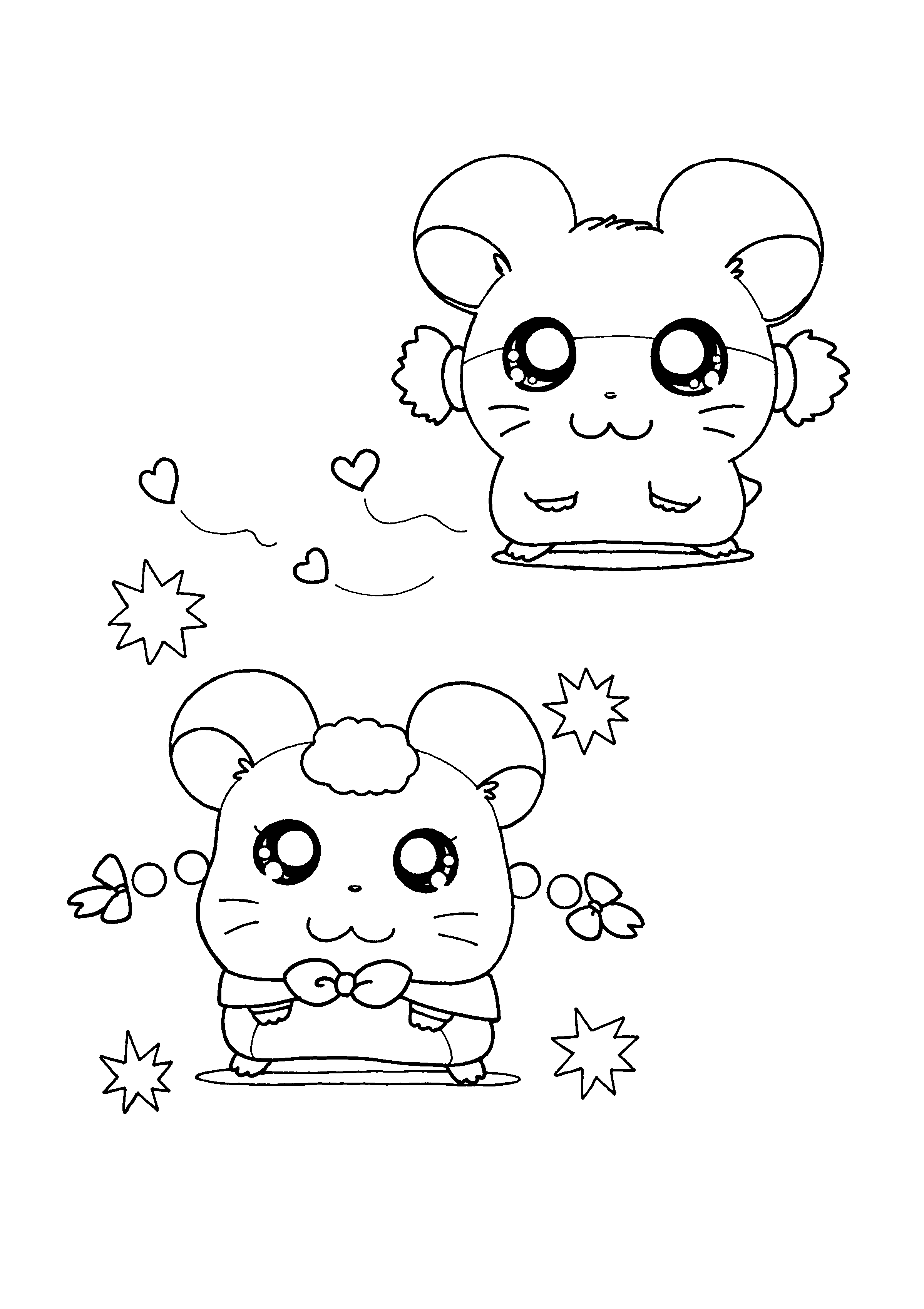 Hamtaro ausmalbilder