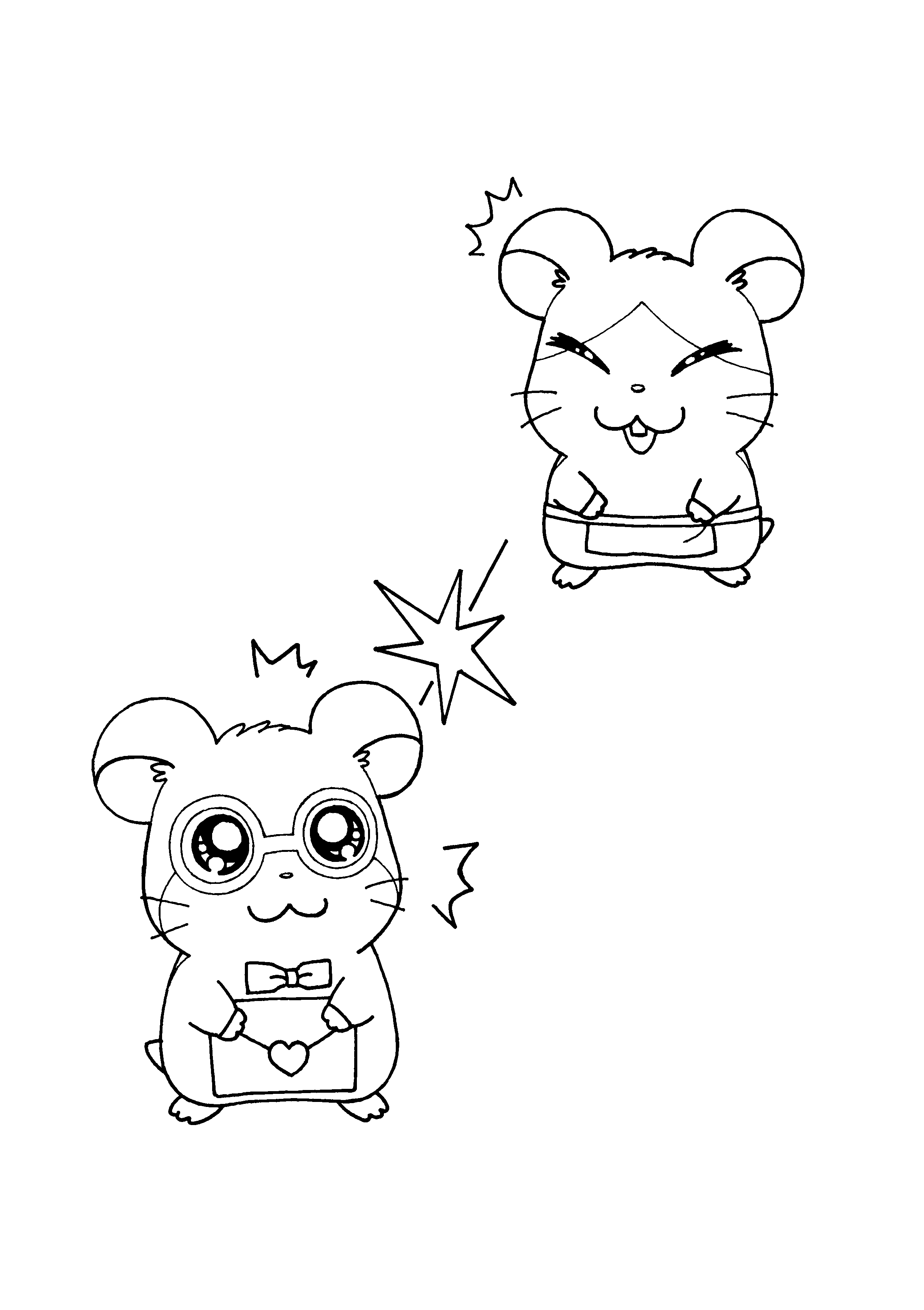 Hamtaro ausmalbilder