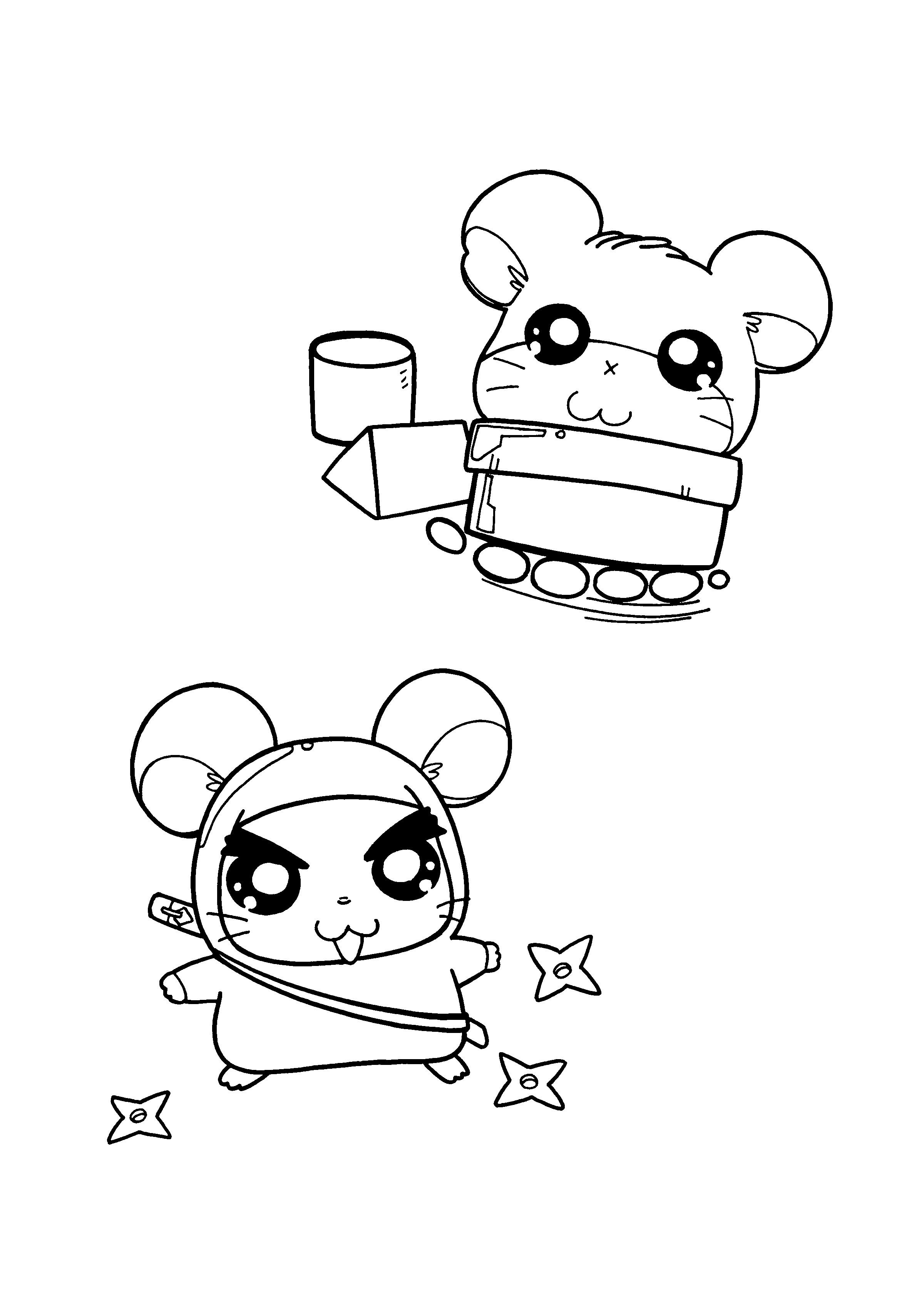 Hamtaro ausmalbilder