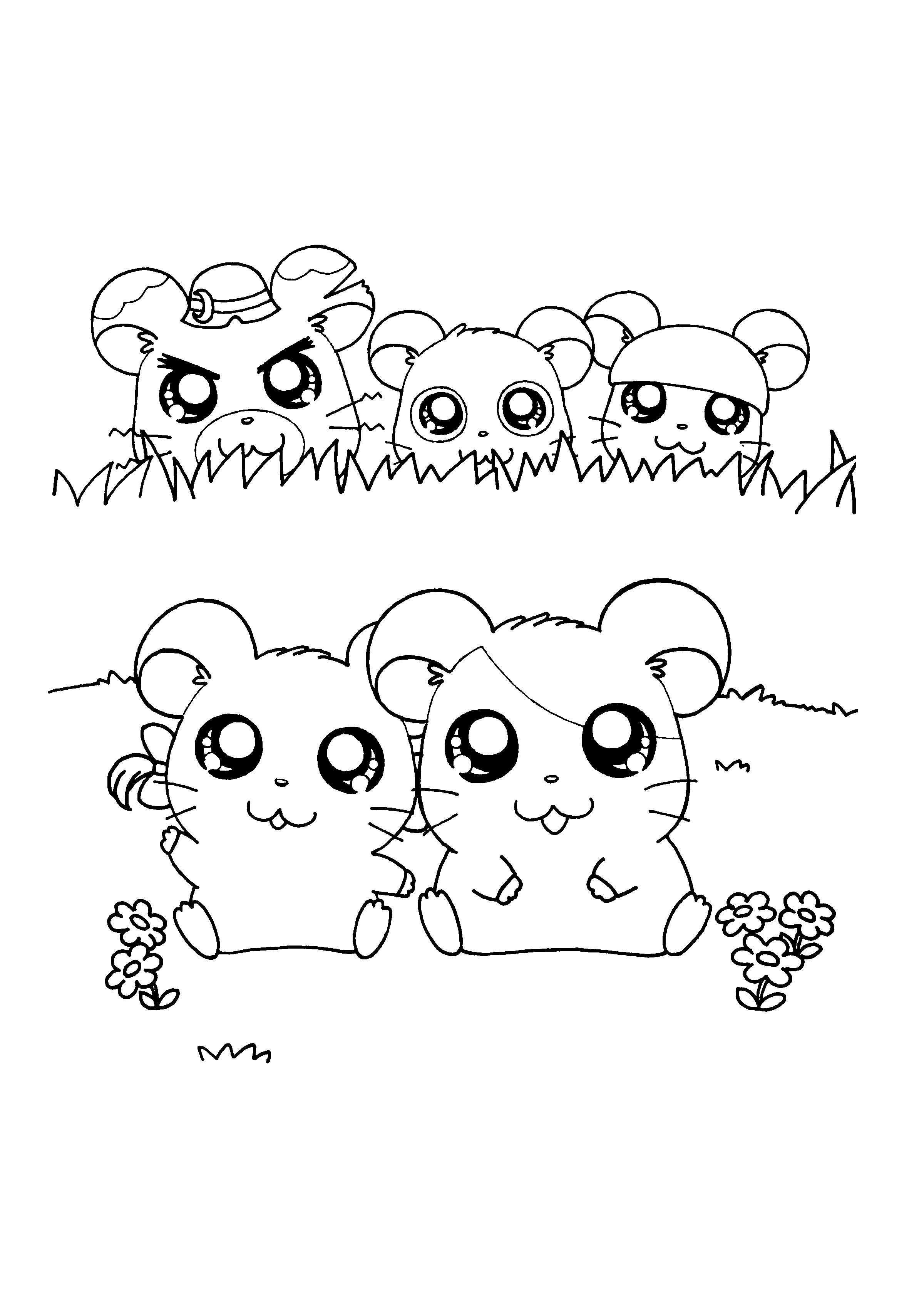 Hamtaro ausmalbilder