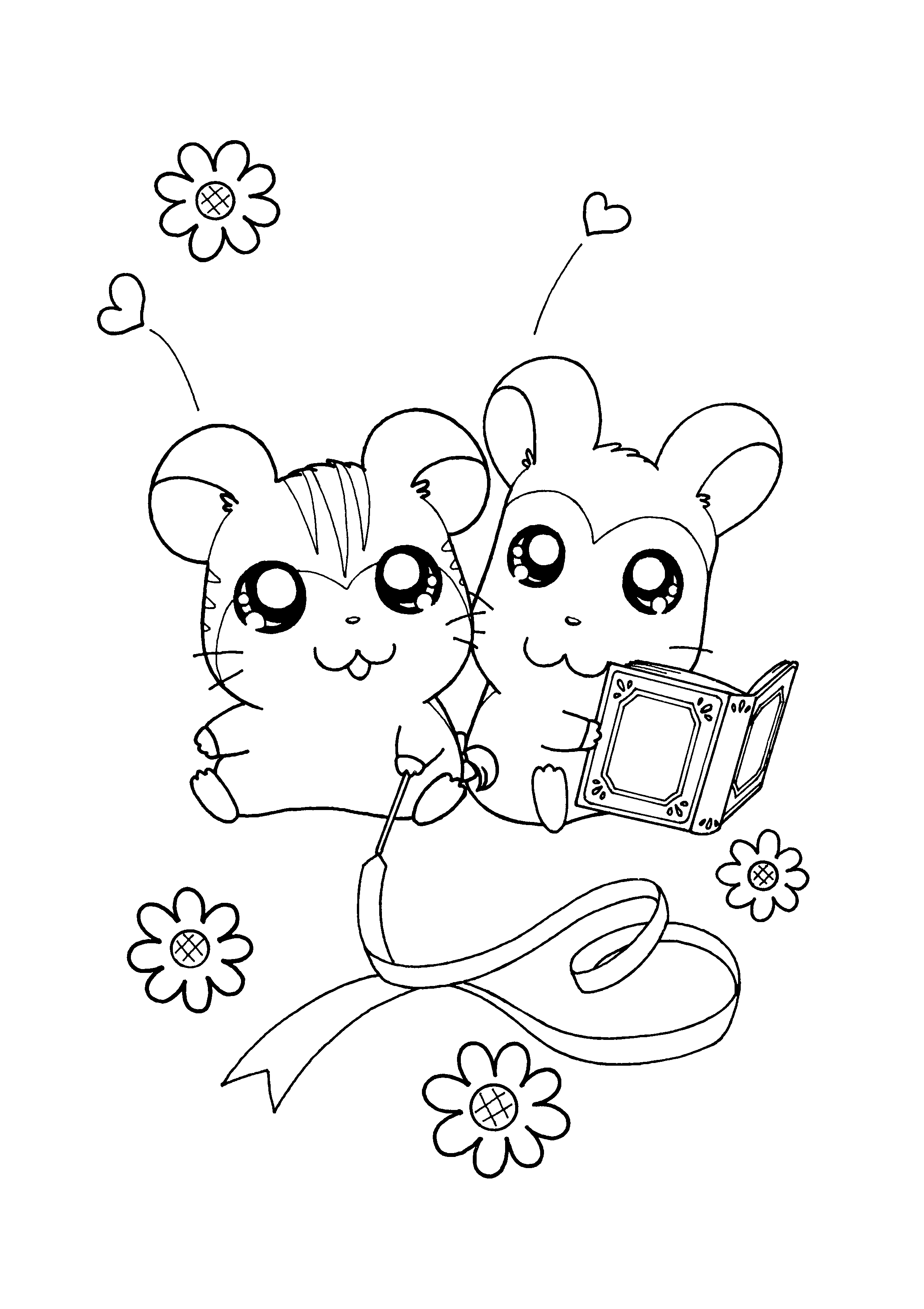 Hamtaro ausmalbilder