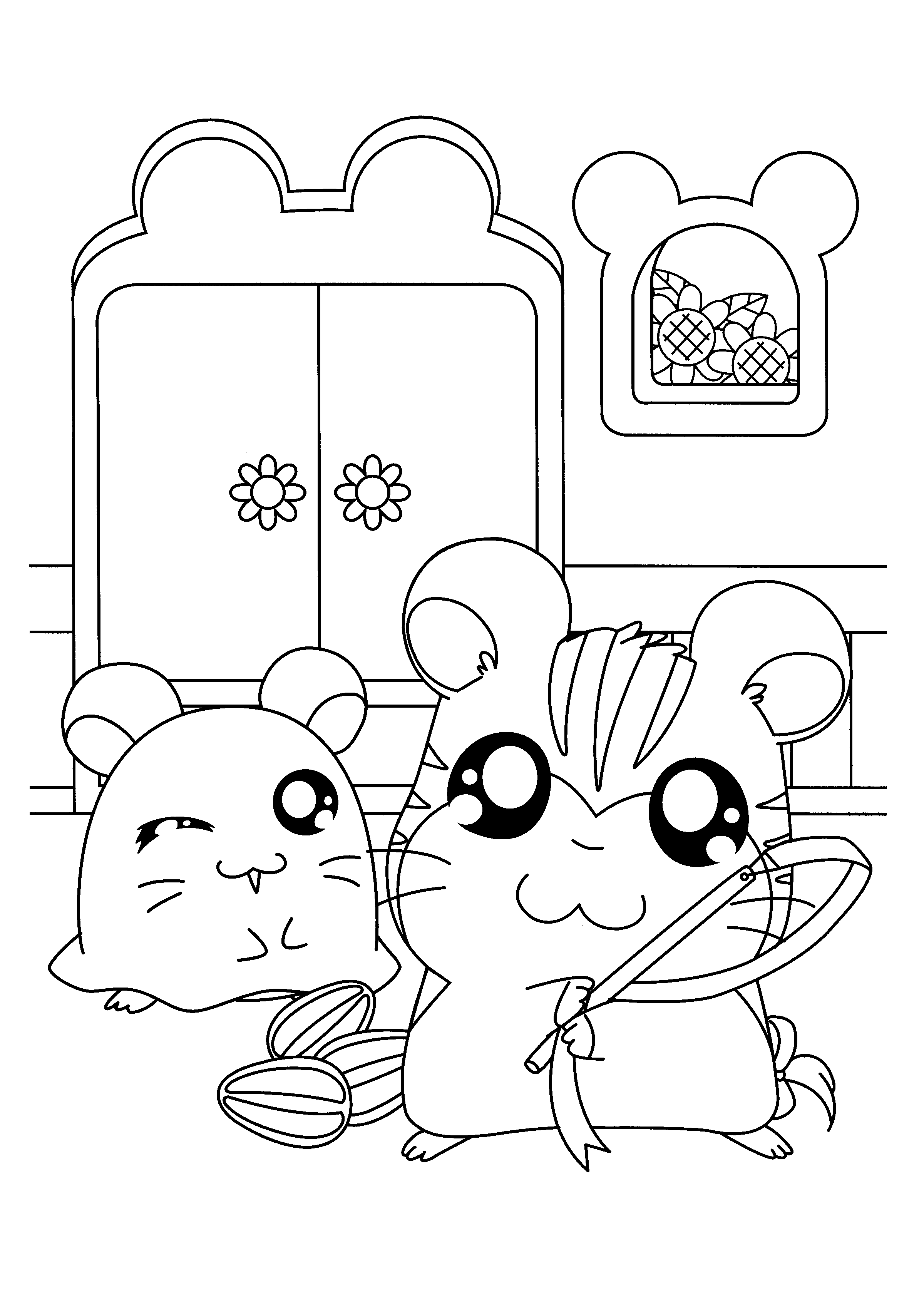 Hamtaro ausmalbilder