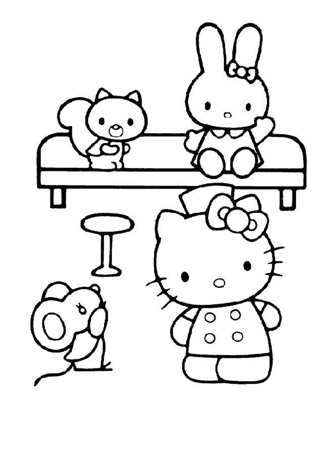 Hello kitty ausmalbilder