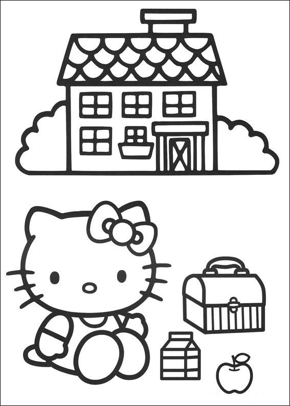 Hello kitty ausmalbilder