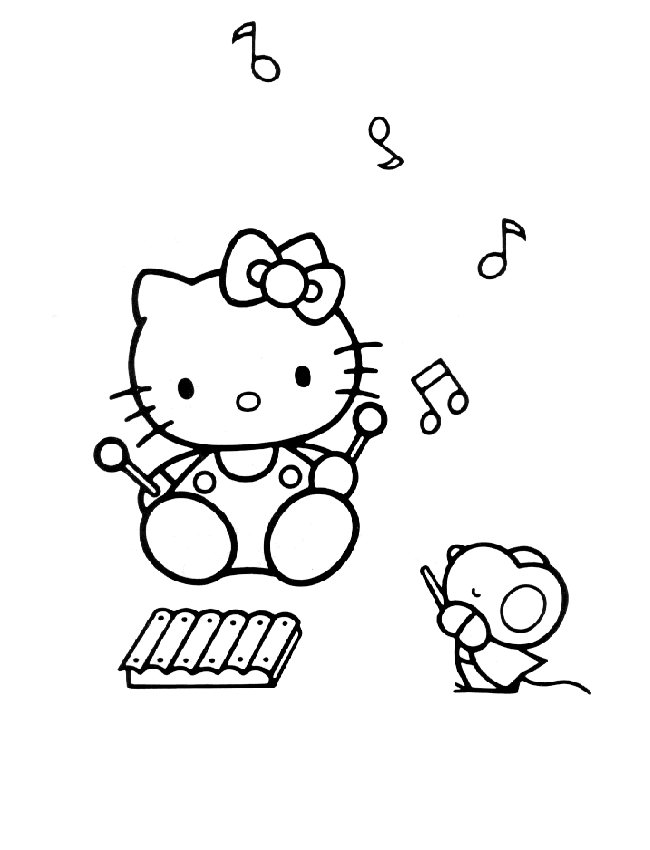 Hello kitty ausmalbilder