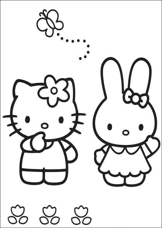 Hello kitty ausmalbilder