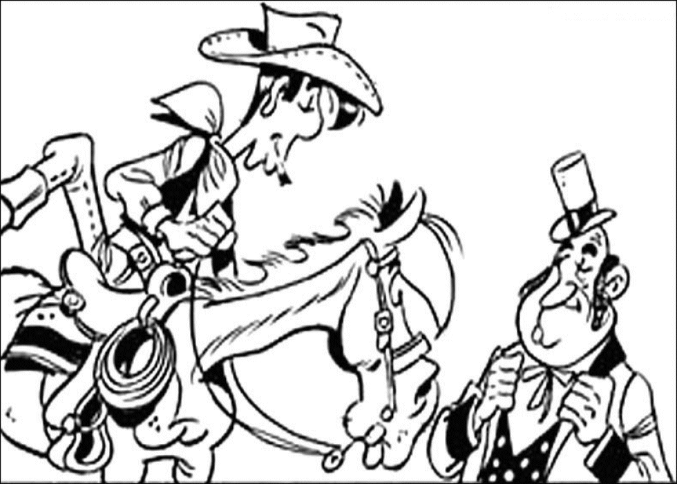 Lucky luke ausmalbilder