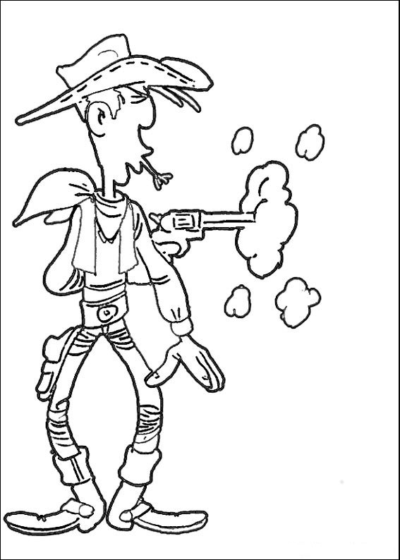 Lucky luke ausmalbilder