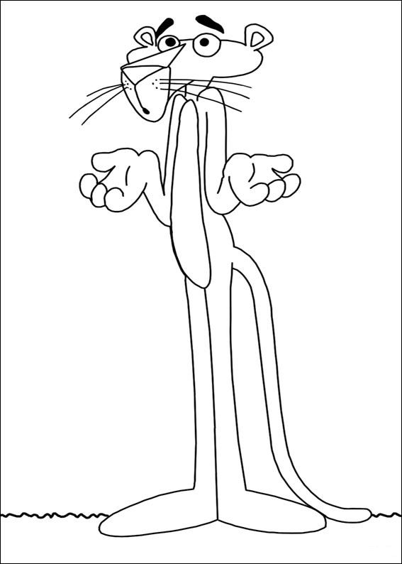 Pink panther reihe ausmalbilder