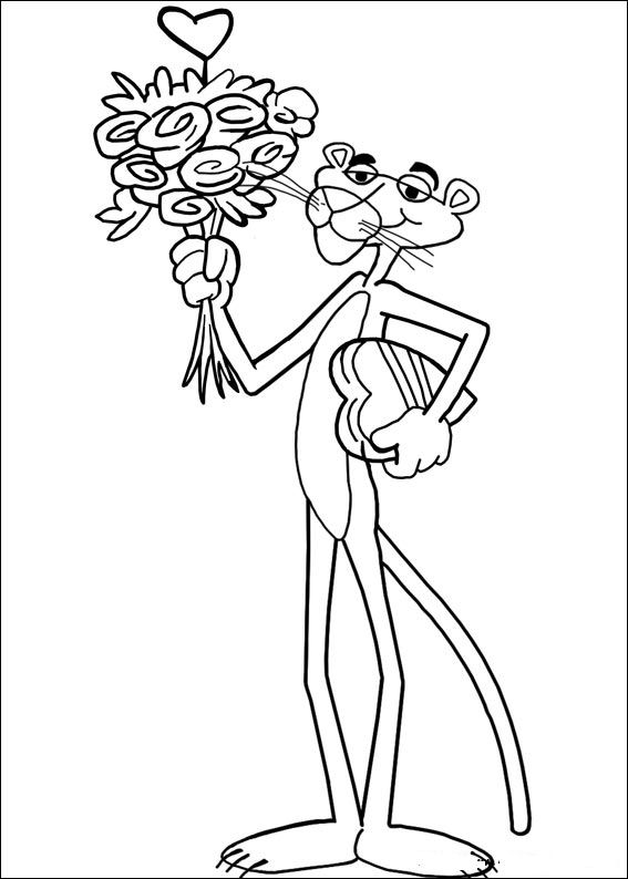 Pink panther reihe ausmalbilder