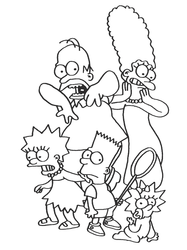 Simpsons ausmalbilder