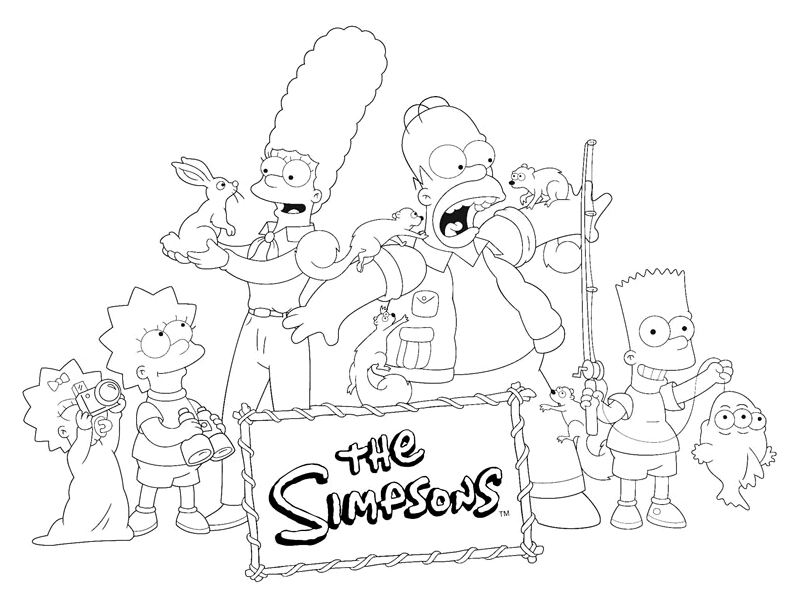 Simpsons ausmalbilder